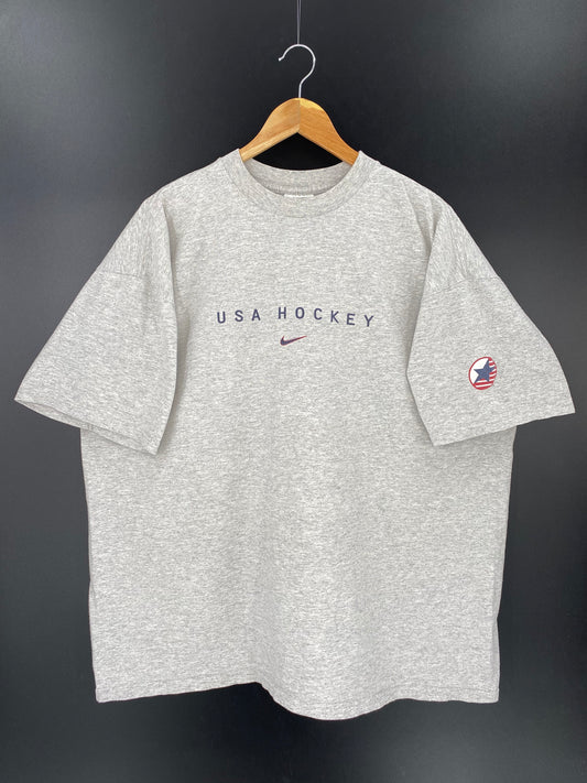 90’s NIKE USA HOCKEY Size XL Vintage T-shirt / 8700