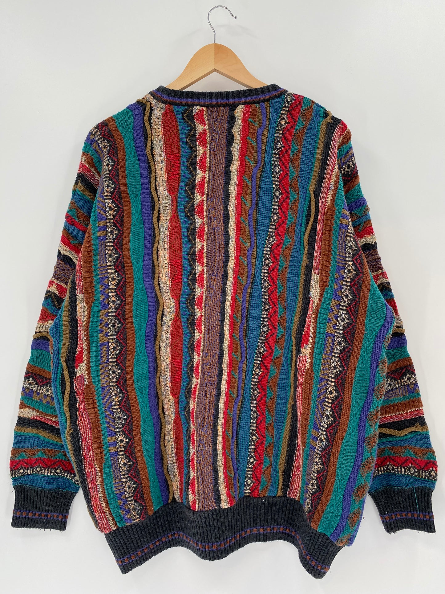 Vintage 3D COOGI- Style Size XXL Knit Sweater / K1517