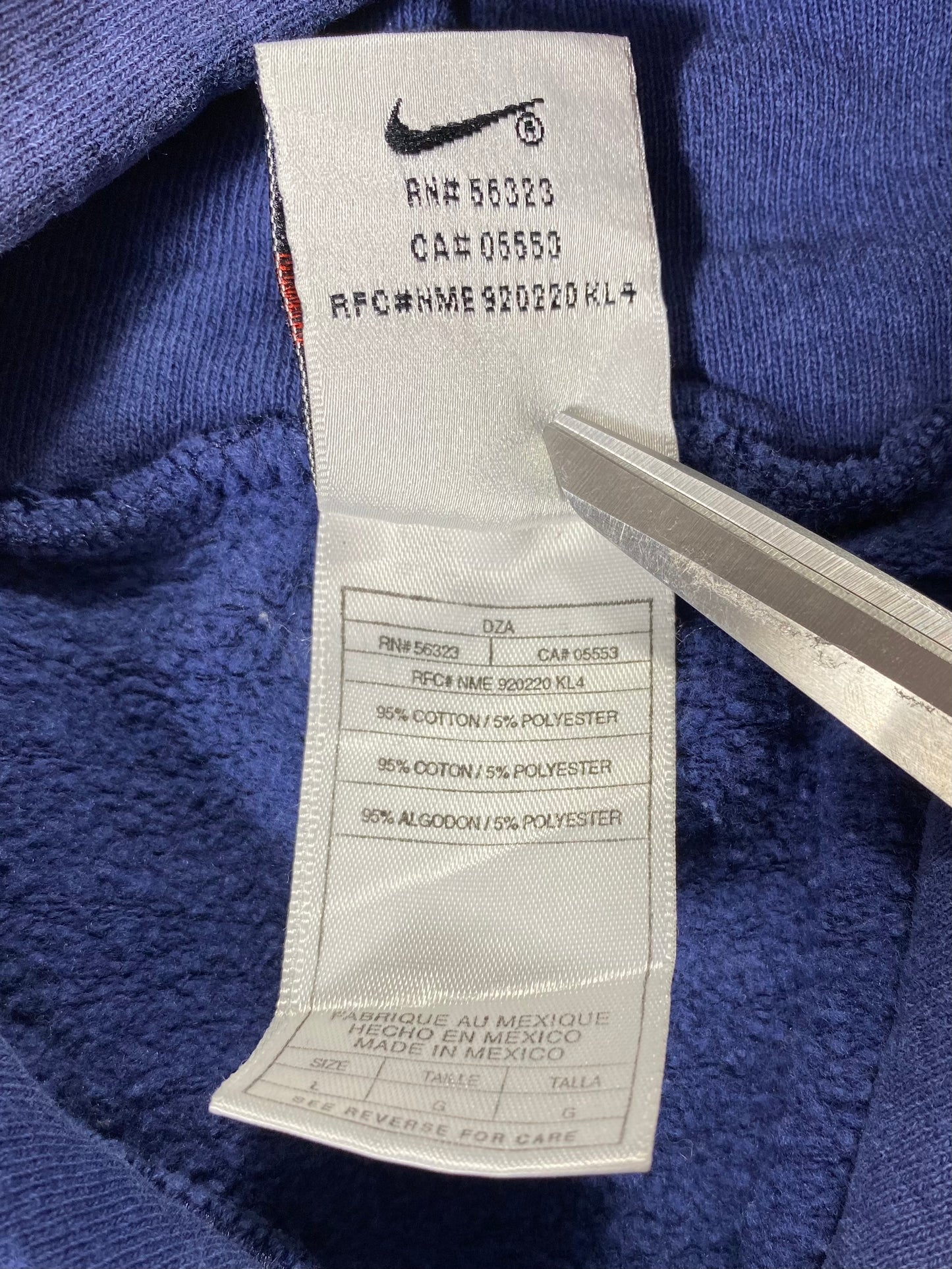 90’s NIKE Mini Swoosh Size L Vintage Hoodie Sweat-shirt / 7106