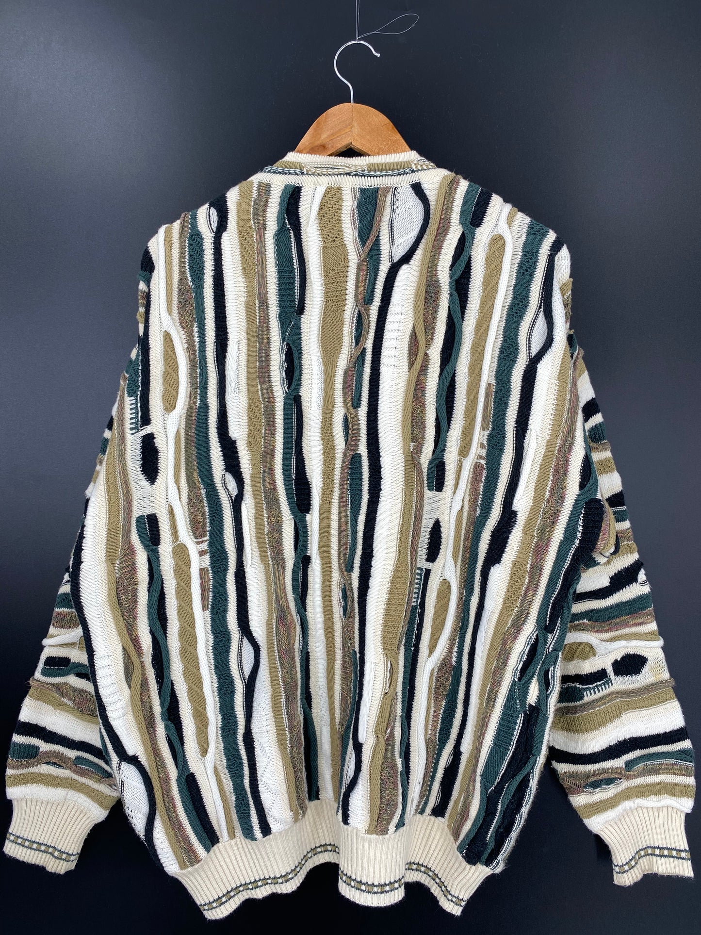 Vintage 3D COOGI- Style Size XL Knit Sweater / K1514