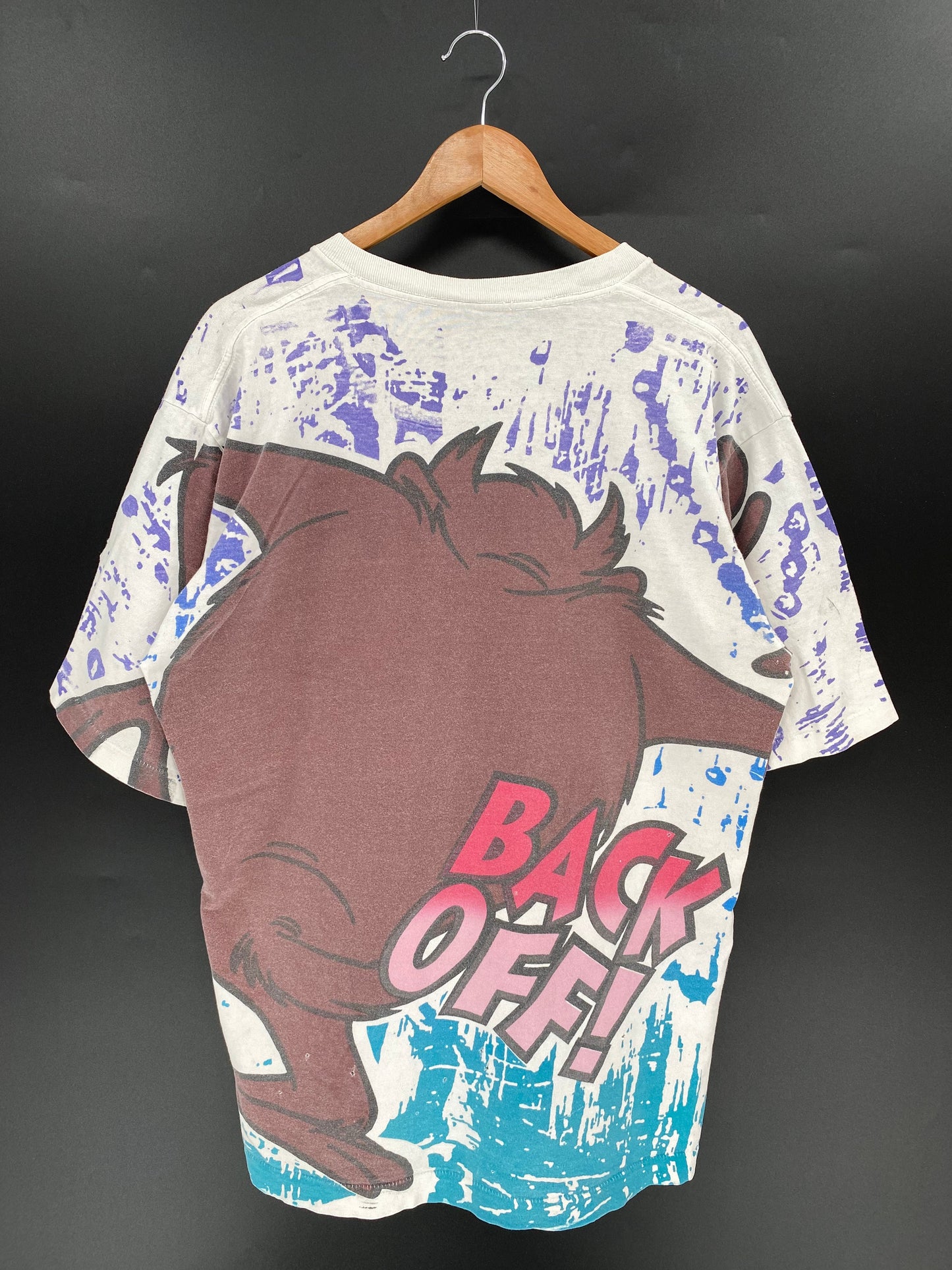 1993 LOONEY TUNES TAZ No tag Approx. Size XL Vintage T-Shirts / A2601