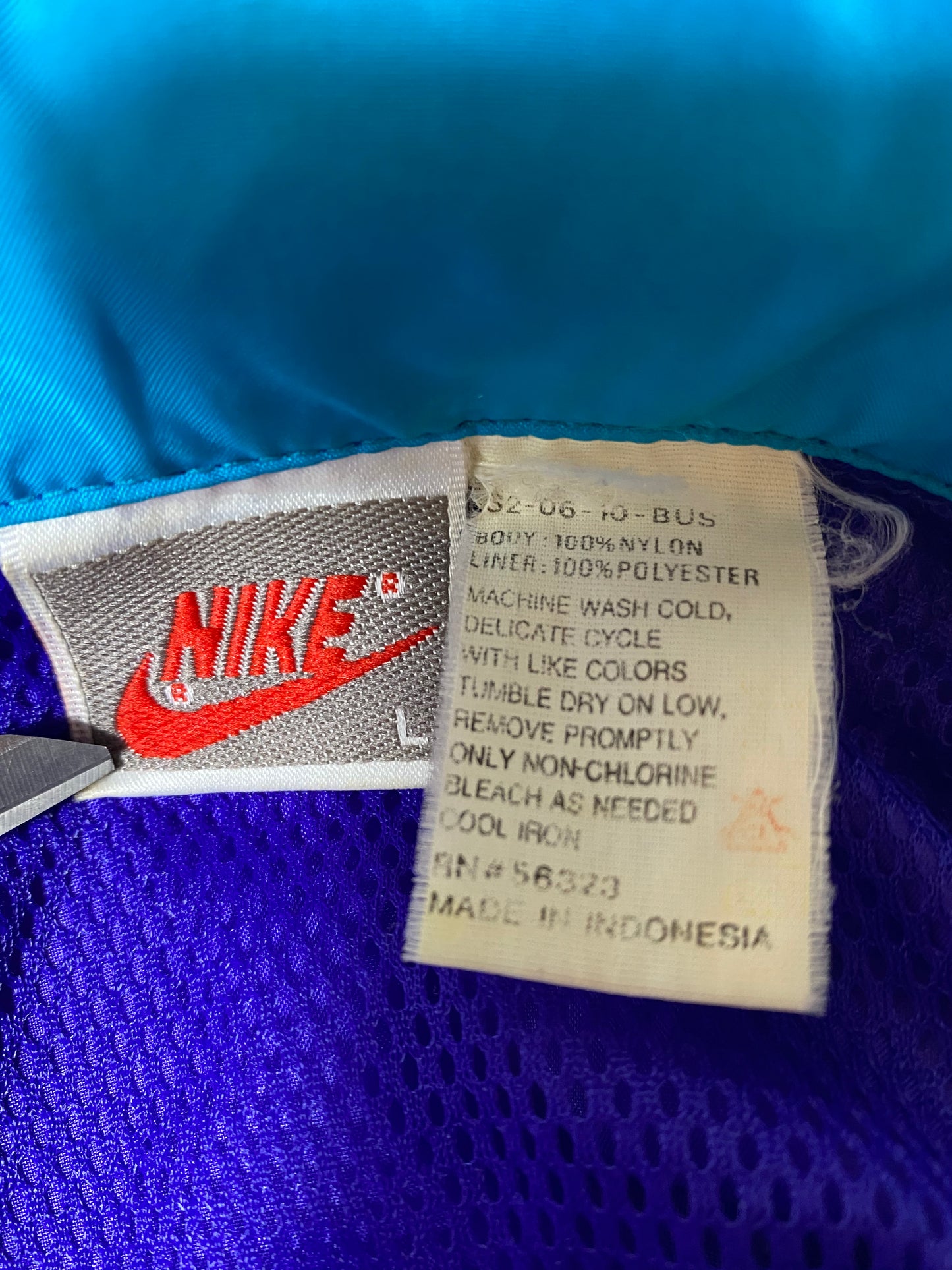 90’s NIKE Silver tag Size L Vintage Zip-up Nylon Jacket /7567