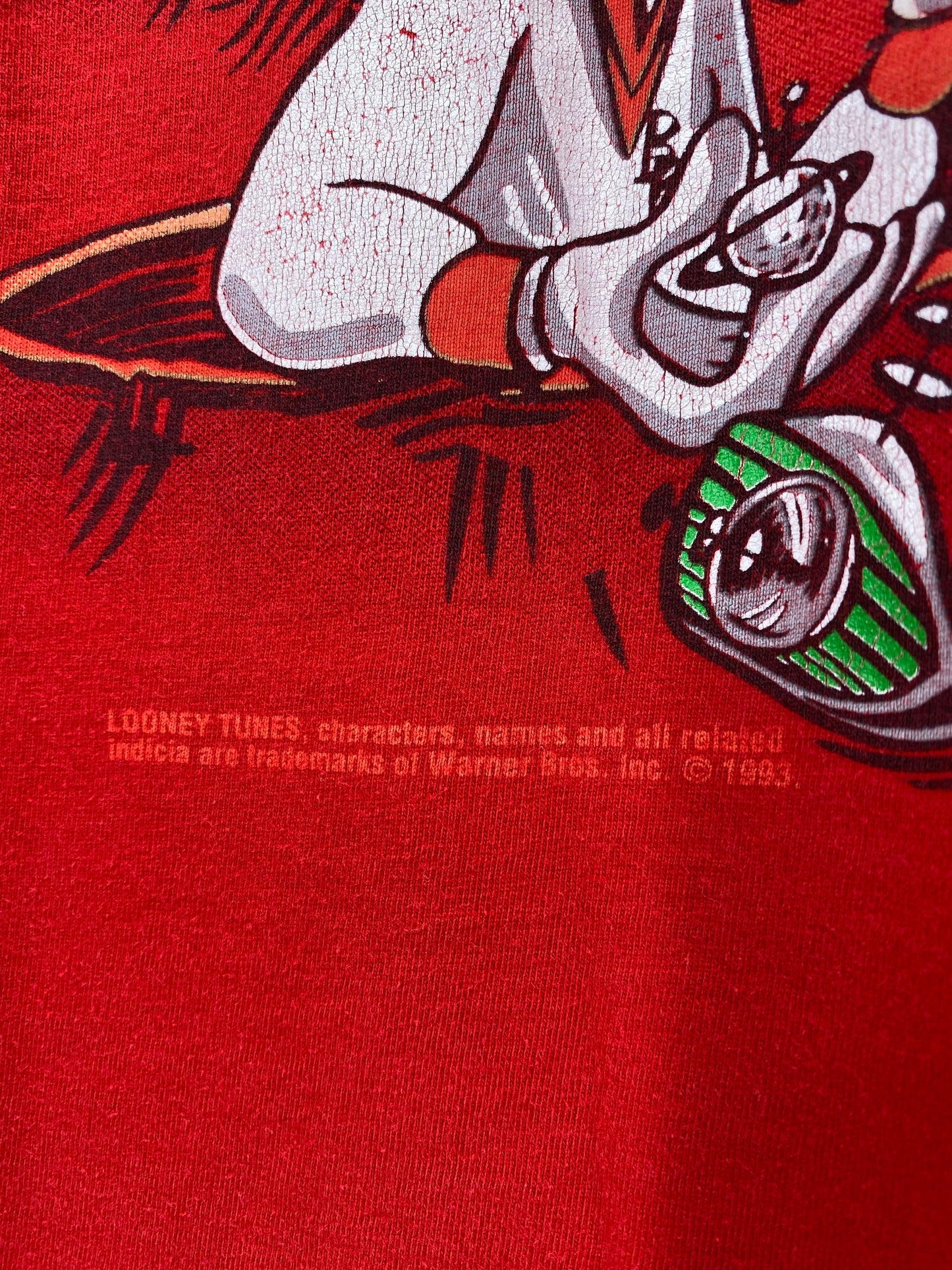 1993 LOONEY TUNES BUGS BUNNY Made in USA Size XL Vintage T-Shirt / A3331