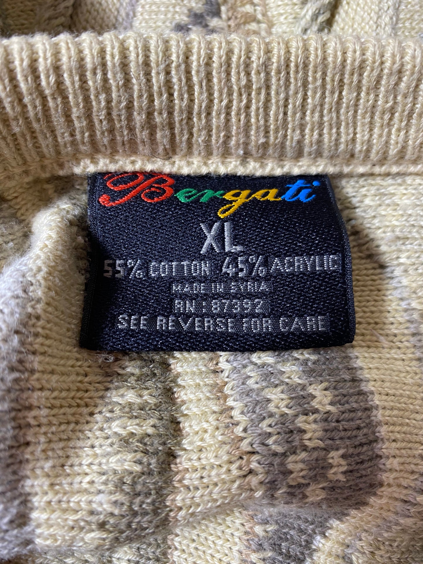 Vintage 3D COOGI- Style Size XL Knit Sweater / A2557
