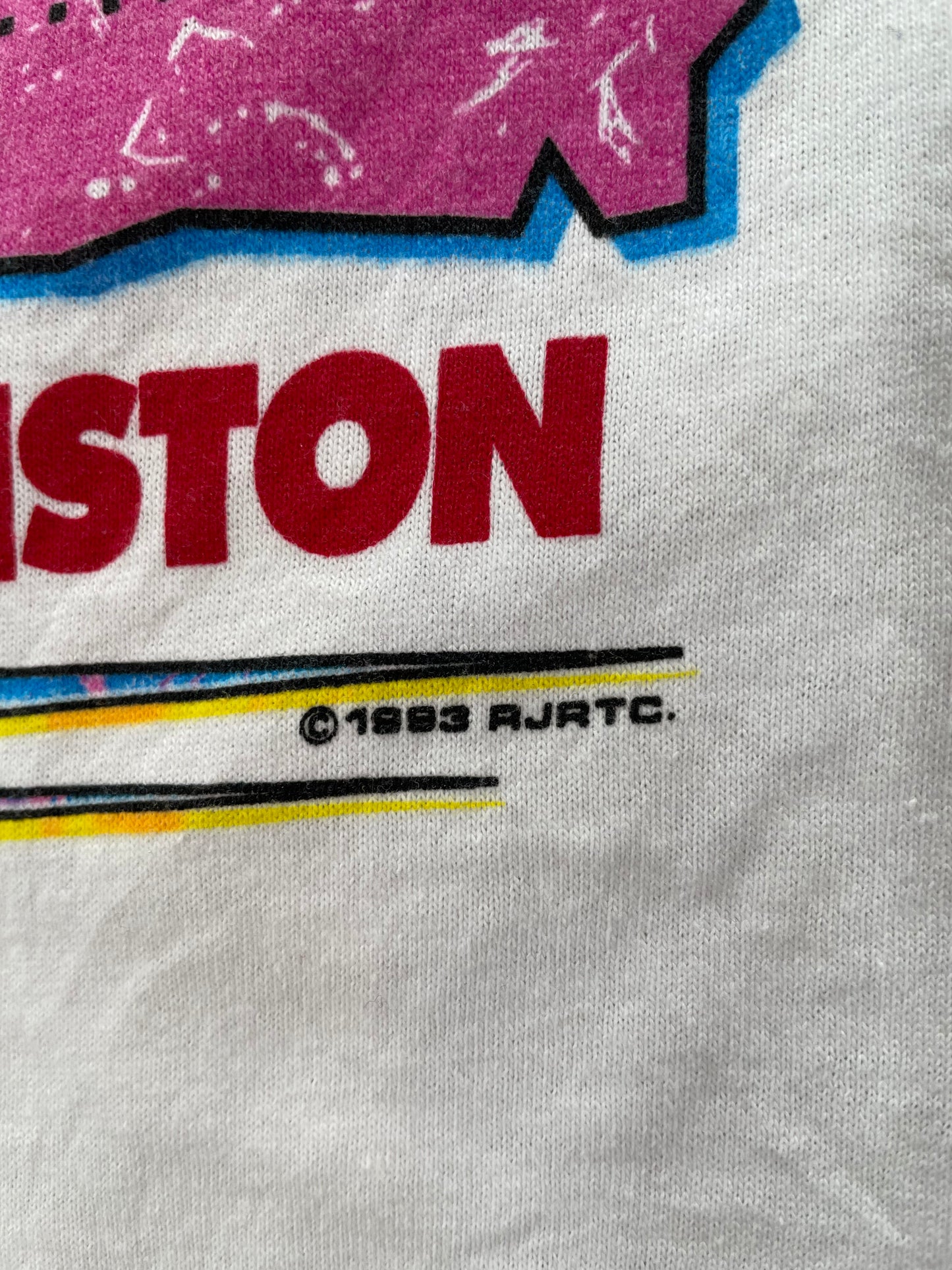 1993 NASCAR WINSTON CUP SERIES POCONO RACING Made in USA Size XL Vintage Racing T-shirt / K3350