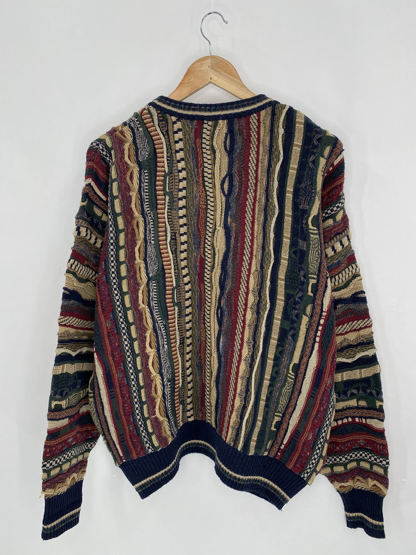 Vintage 3D Coogi-Style Size M Knit Sweater / K5734