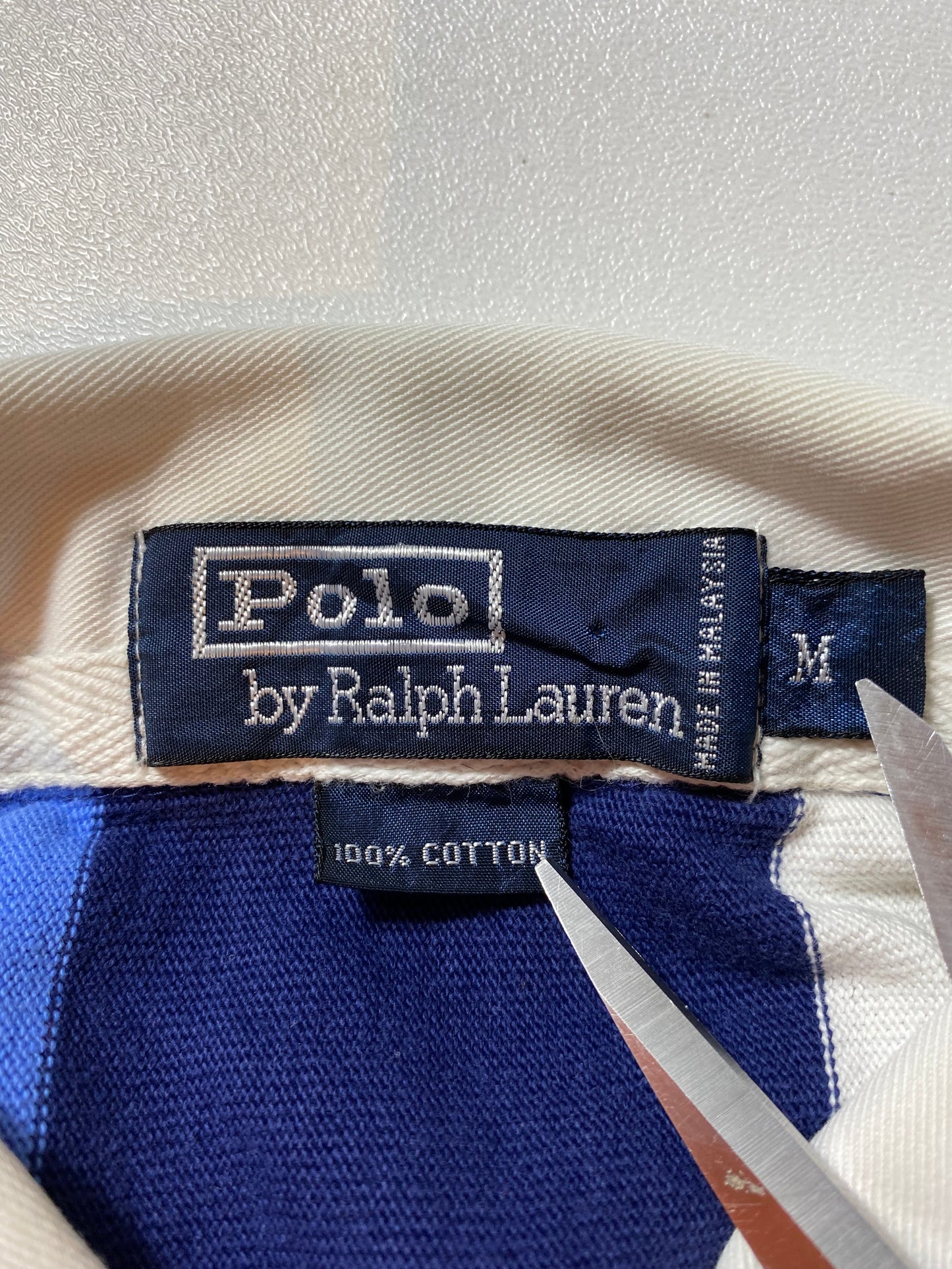 90’s POLO RALPH LAUREN Size M Vintage  Rugby-Shirt / k924
