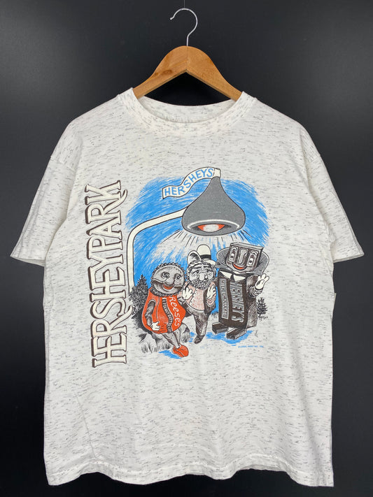 1994' HERSHEY'S Made in USA Size L Vintage T-Shirt / K1531