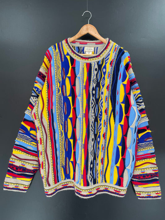 Vintage 3D COOGI-Style Size XL Knit Sweater / K960
