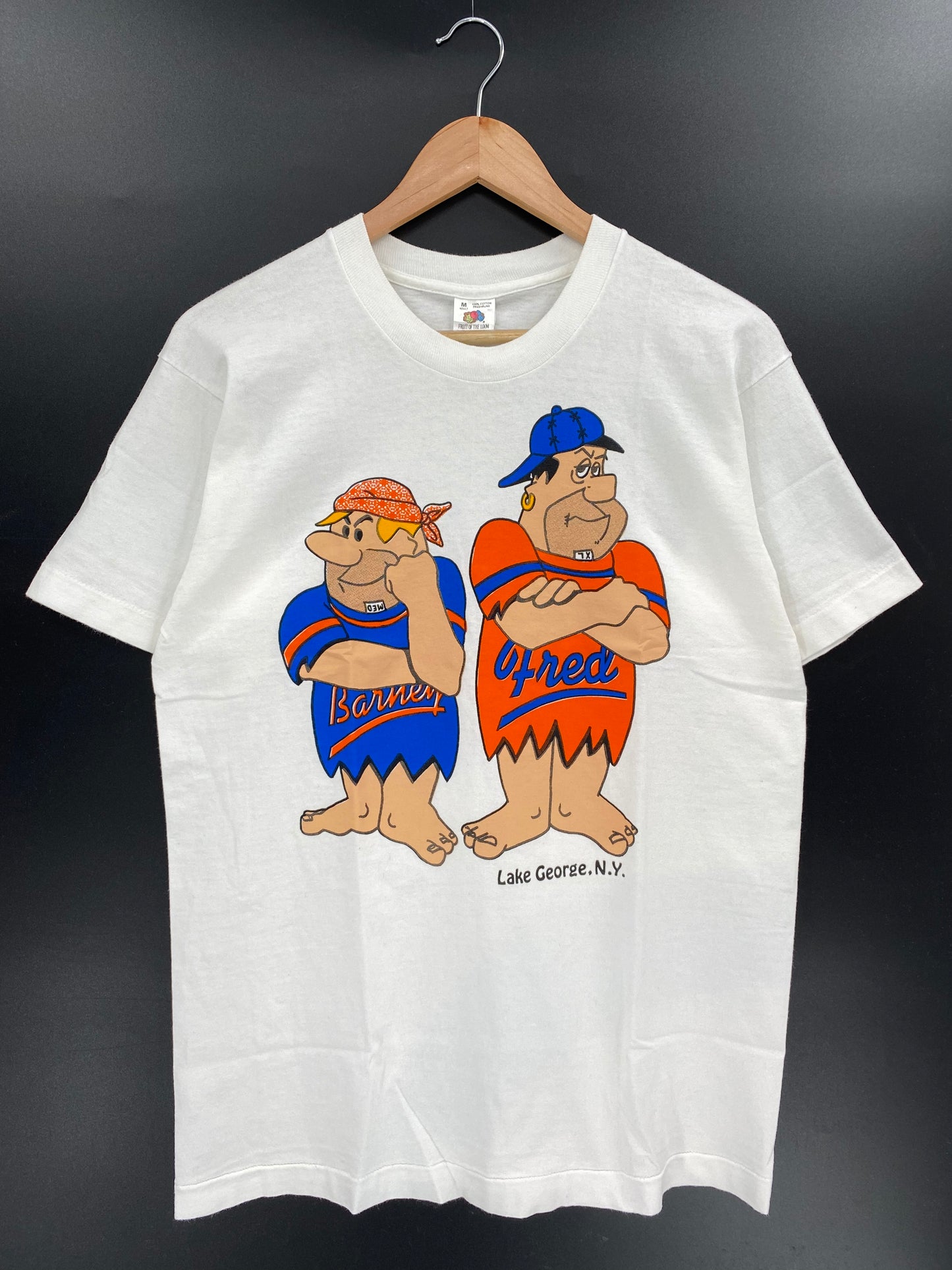 90’s THE FLINSTONES Made in USA Size M Vintage T-shirt / K4073