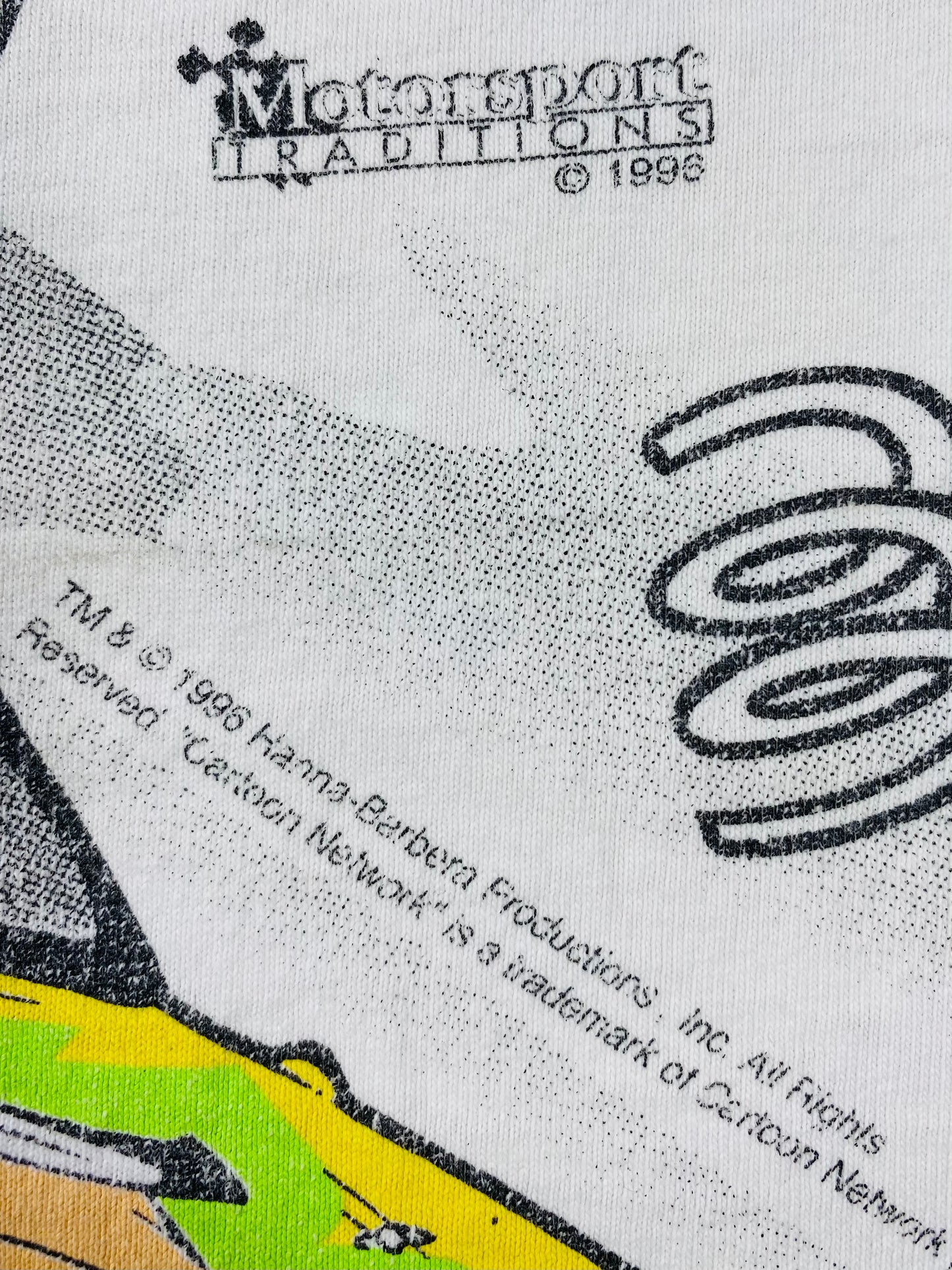 90’s The Flintstones  Made in USA Size XXL Vintage Racing T-shirts / 6276