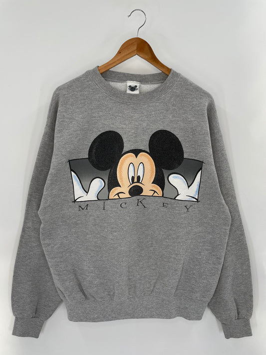 00’ DISNEY MICKEY Made in USA Size M Vintage Sweat-shirt / E5635S