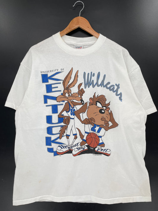 1994 KENTUCKY WILDCATS TAZ Made in USA Size XL Vintage T-Shirt / K3148