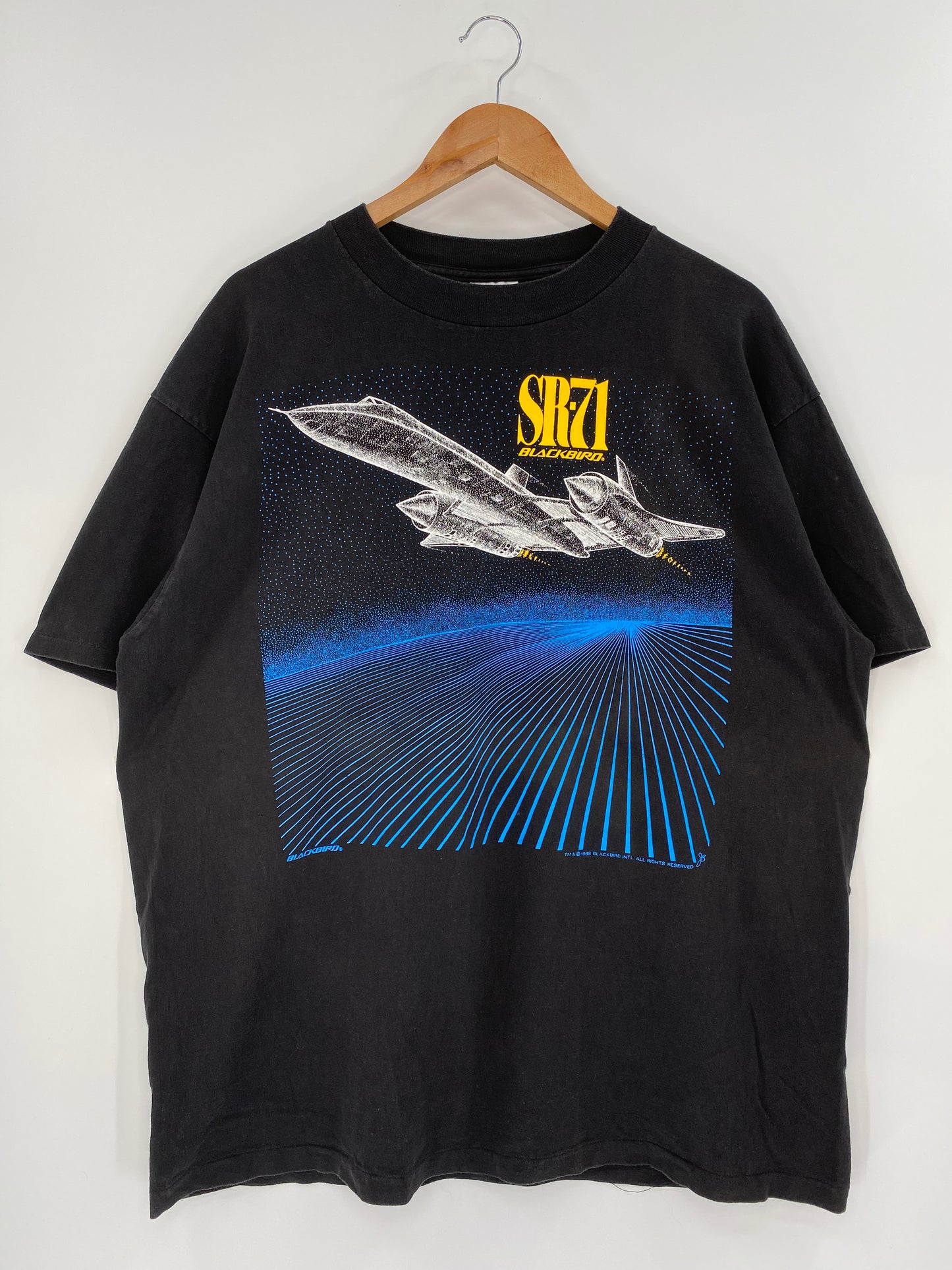 1988' SR-71 BLACKBIRD Made in USA Size XL Vintage T-Shirt / k900