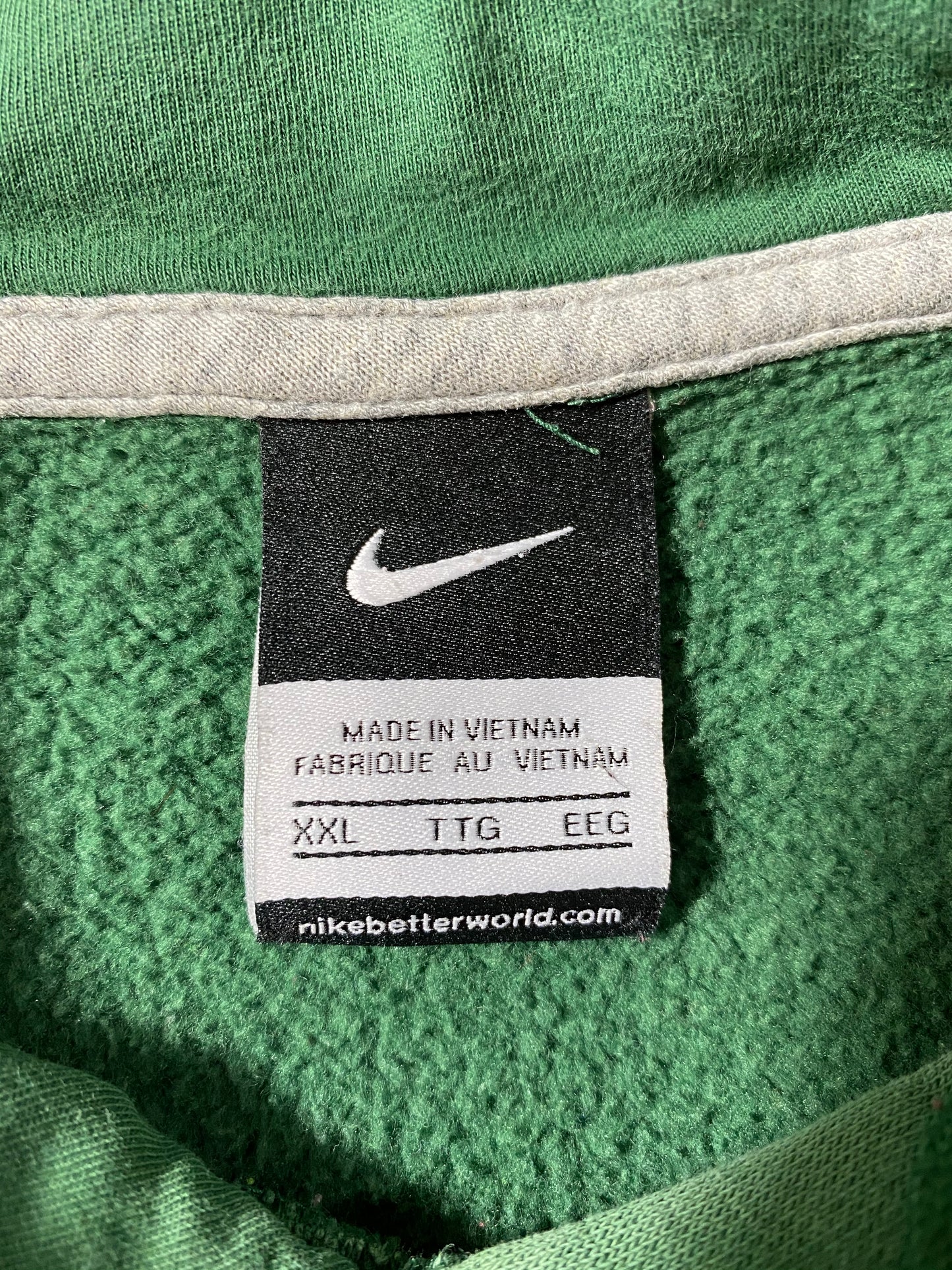 00’ NIKE Center Swoosh Size XXL Vintage Hoodie Sweat-shirt / 9241