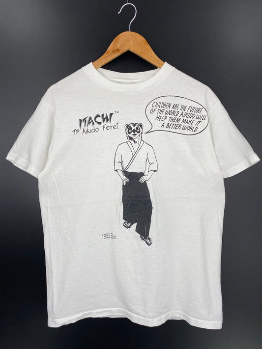1989' THE ITACHI AIKIDO FERRET Made in USA Size L T-Shirt / K1535