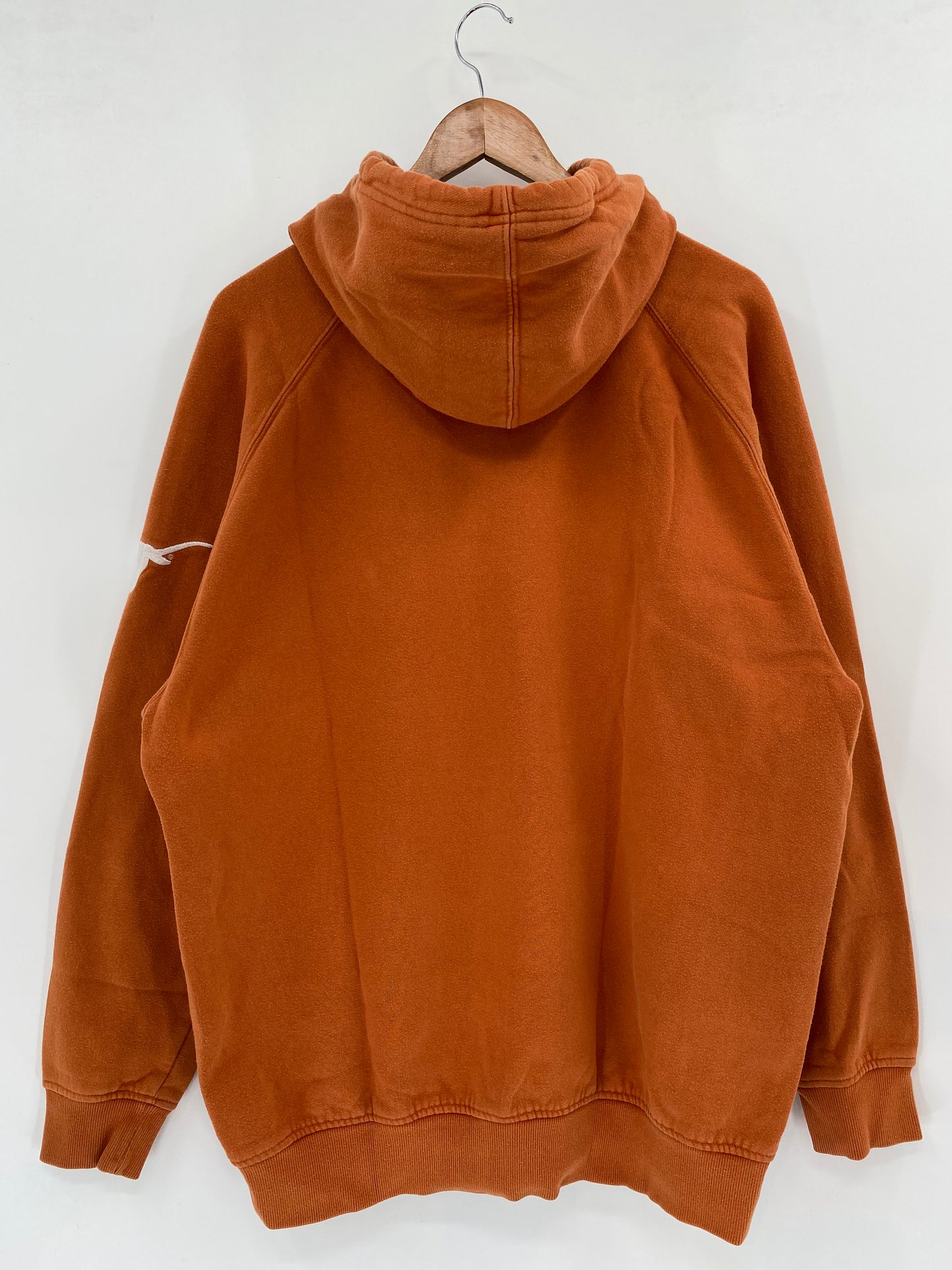 00' NIKE TEXAS Size L Vintage Half-zip Hoodie Sweat-shirt / k1988