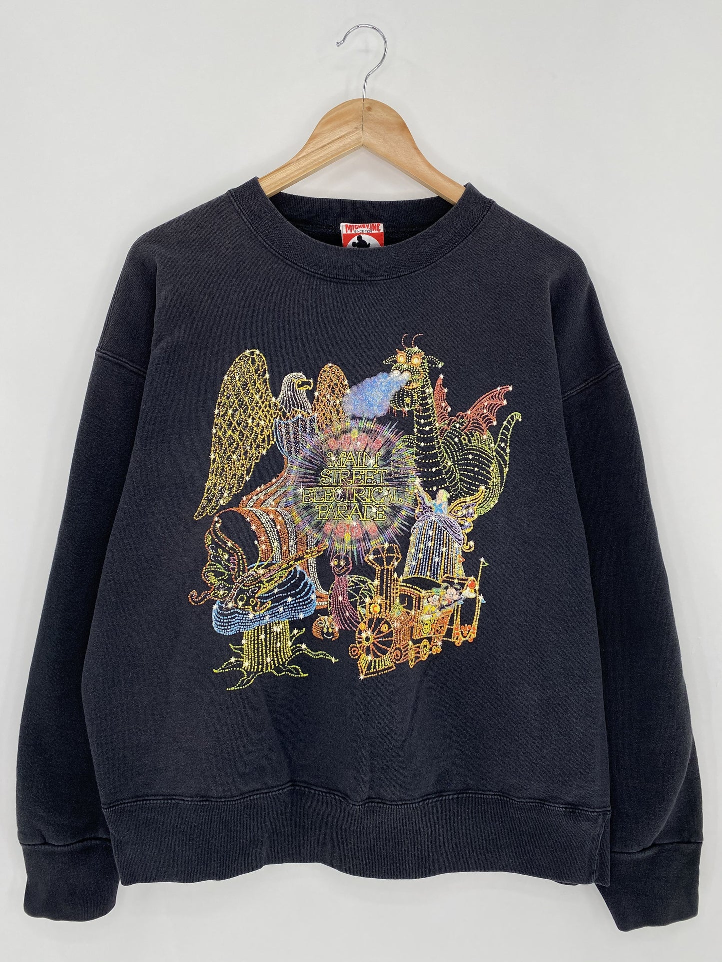 90’s DISNEY MAIN STREET ELECTRICAL PARADE Size Approx. L-XL Vintage Sweat-Shirt / K5014