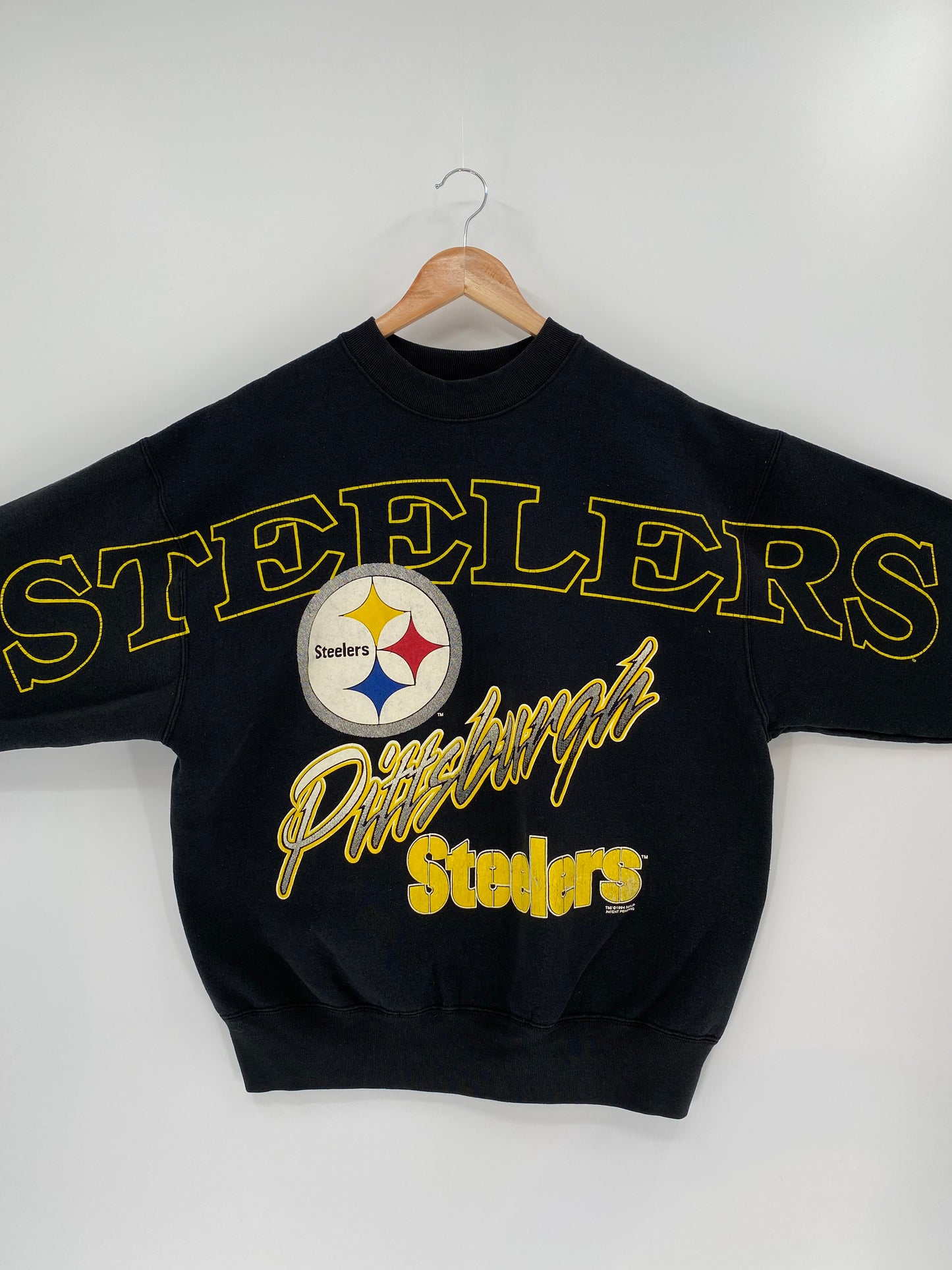 1994 PITTSBURGH STEELERS MADE IN USA Size XL Vintage NFL Sweat shirt / K47