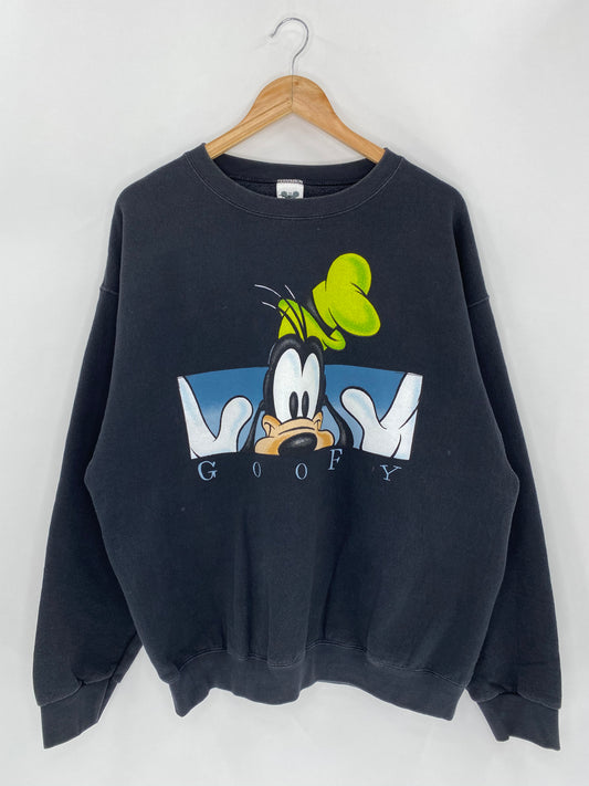 00’ Disney Goofy Made in USA Size XL Vintage Sweat-Shirt  / 5571