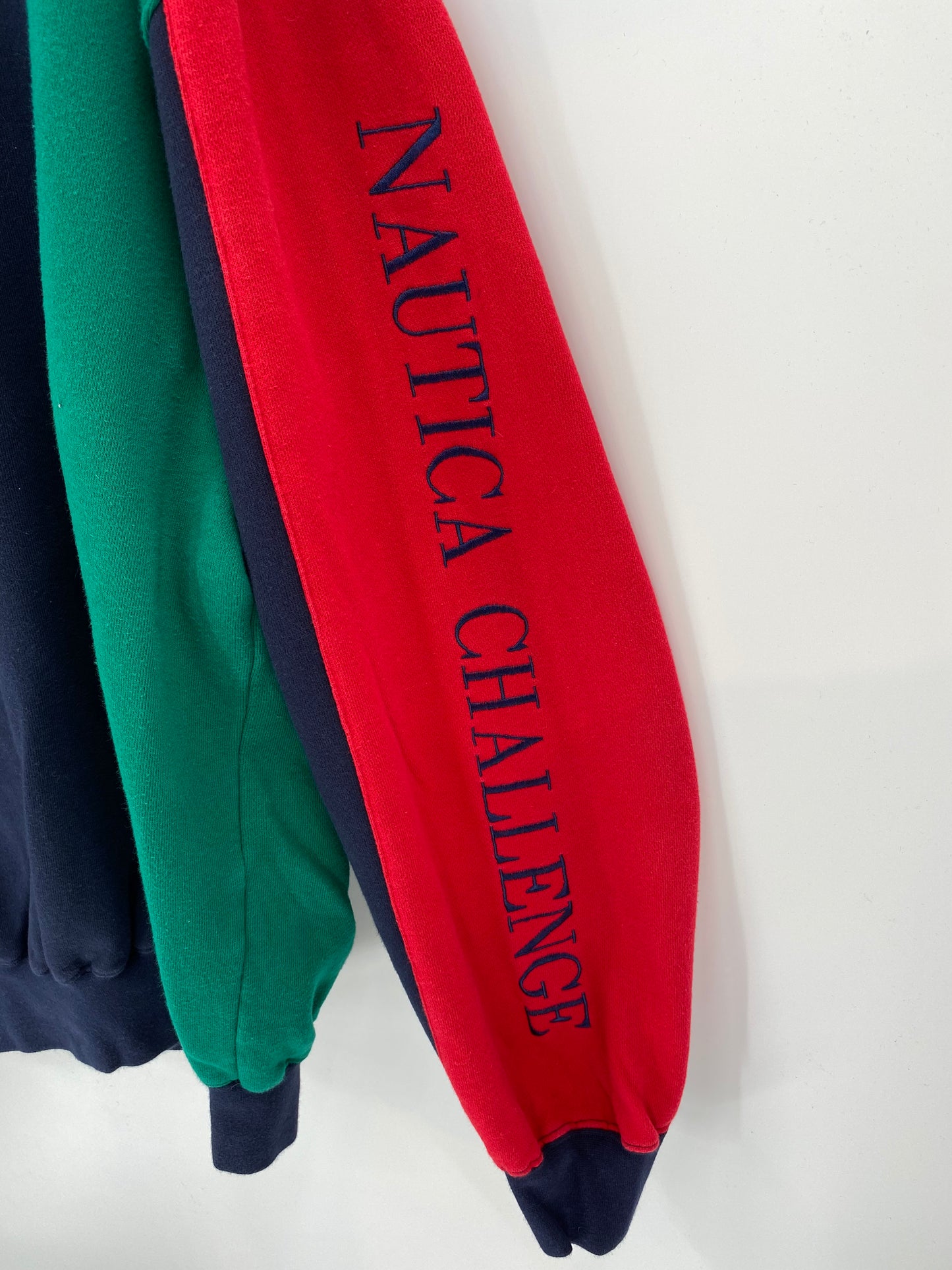 90’s NAUTICA Size L Vintage Half Zip Sweat-Shirt / K2838