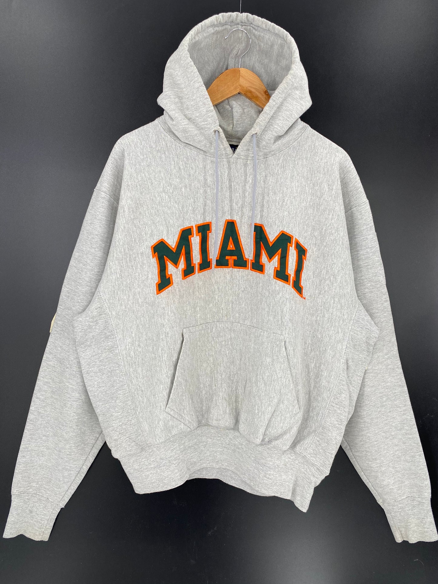 00’ MIAMI Size L Vintage Hoodie Sweat-shirt / 8558