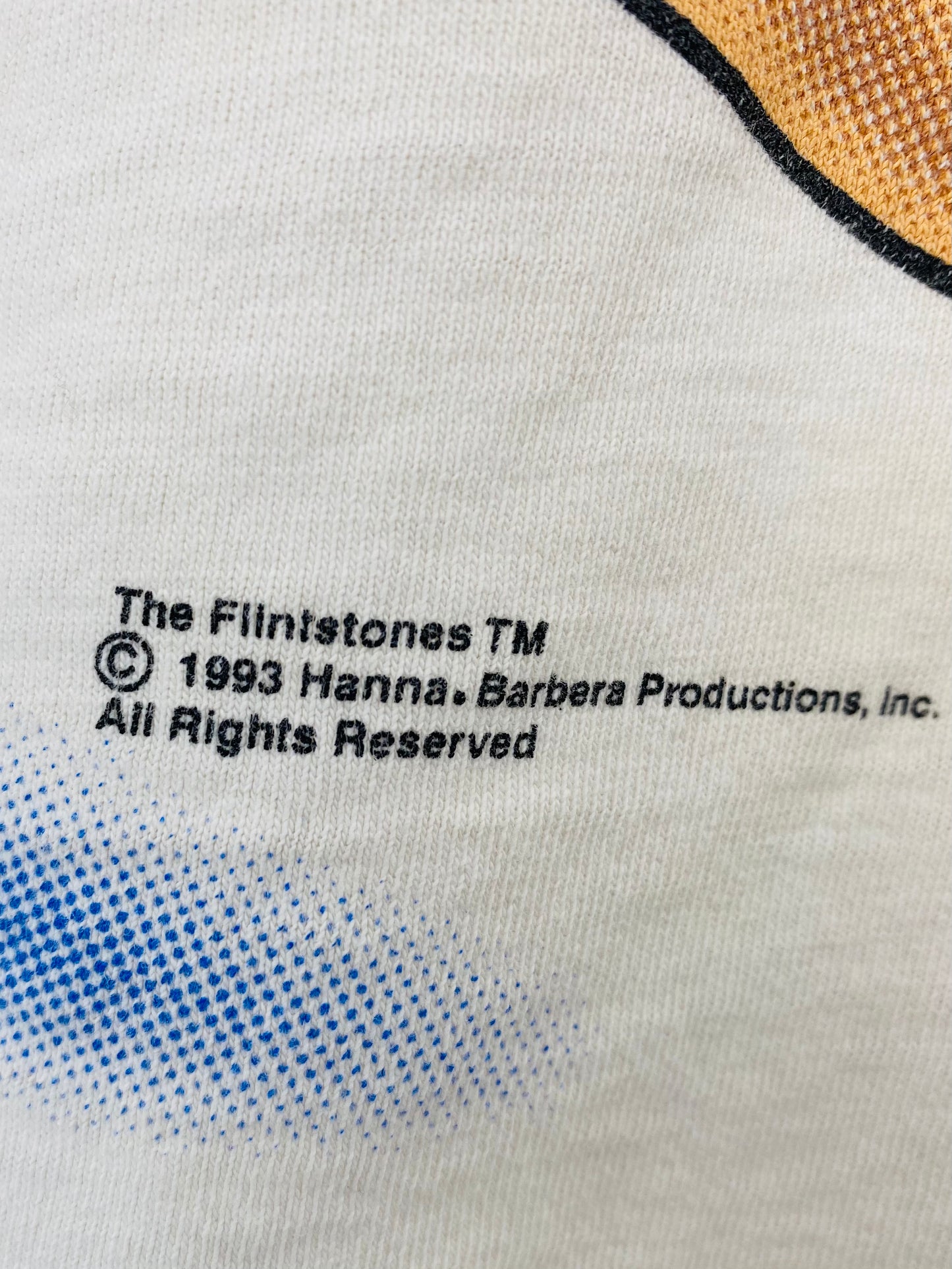 1993 The Flintstones Size No Tag (Approx. L) Vintage T-Shirt / 6676