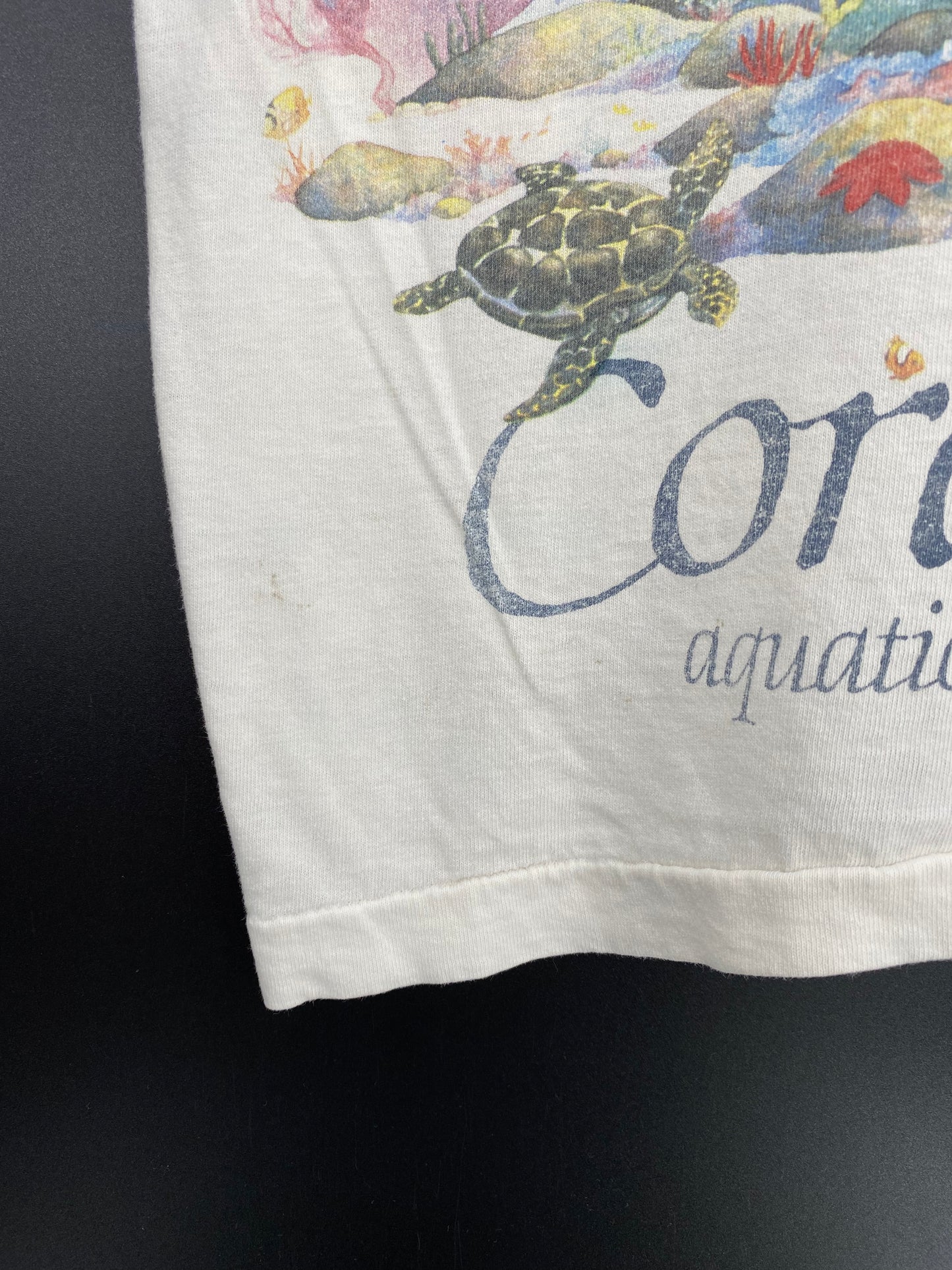 1992' LIQUIT BLUE CORAL REEF Made in USA Size L T-Shirt / K1534