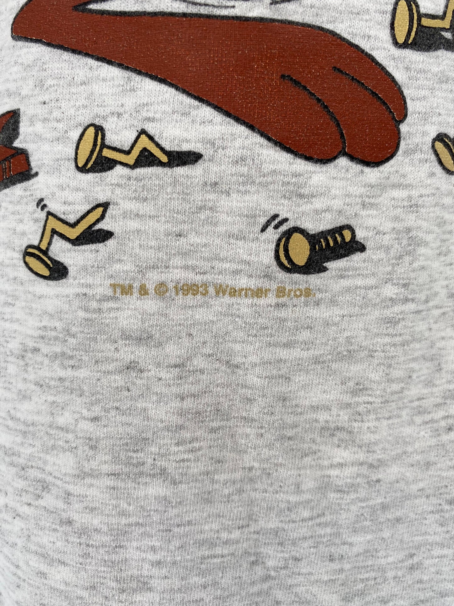 1993 LOONEY TUNES TAZ Made in USA Size XL Vintage T- Shirt / E3594T