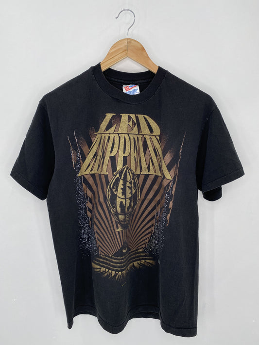 1993' LED ZEPPELIN Made in USA Size L Vintage Music T-Shirt / k5426