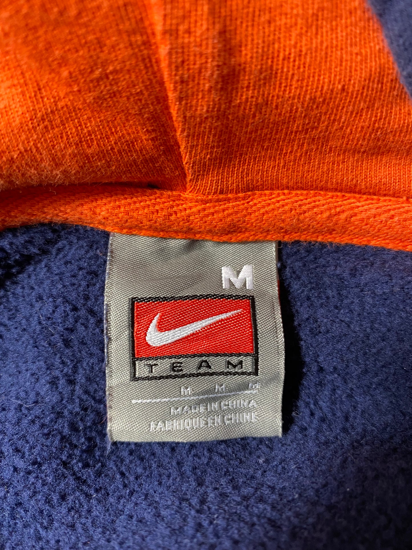 00' NIKE VIRGINIA LACROSSE Size M Vintage Hoodie Sweat-Shirt / K3786