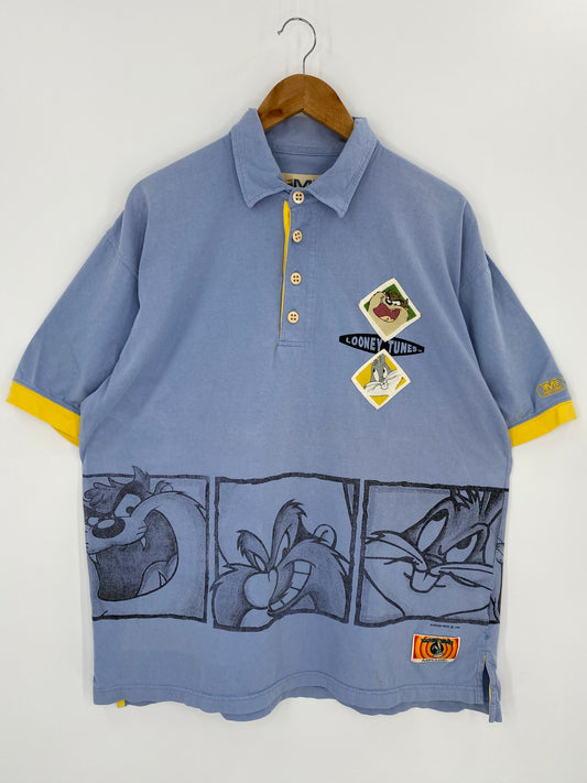 1994 LOONEY TUNES Size Approx. L Vintage Polo Shirt / 8314