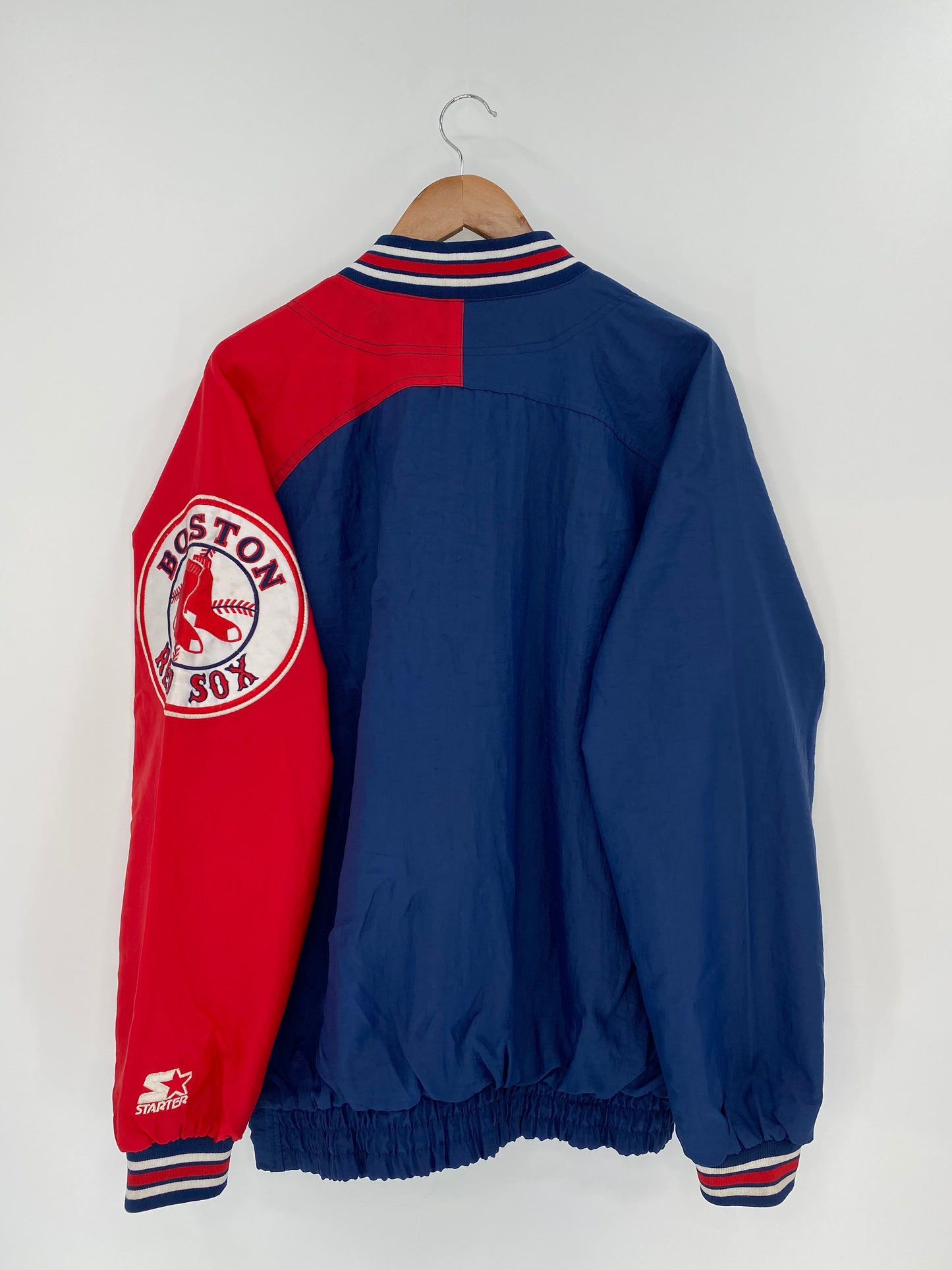 00' STARTER BOSTON RED SOX Size L Vintage MLB Nylon Jacket  / 8817