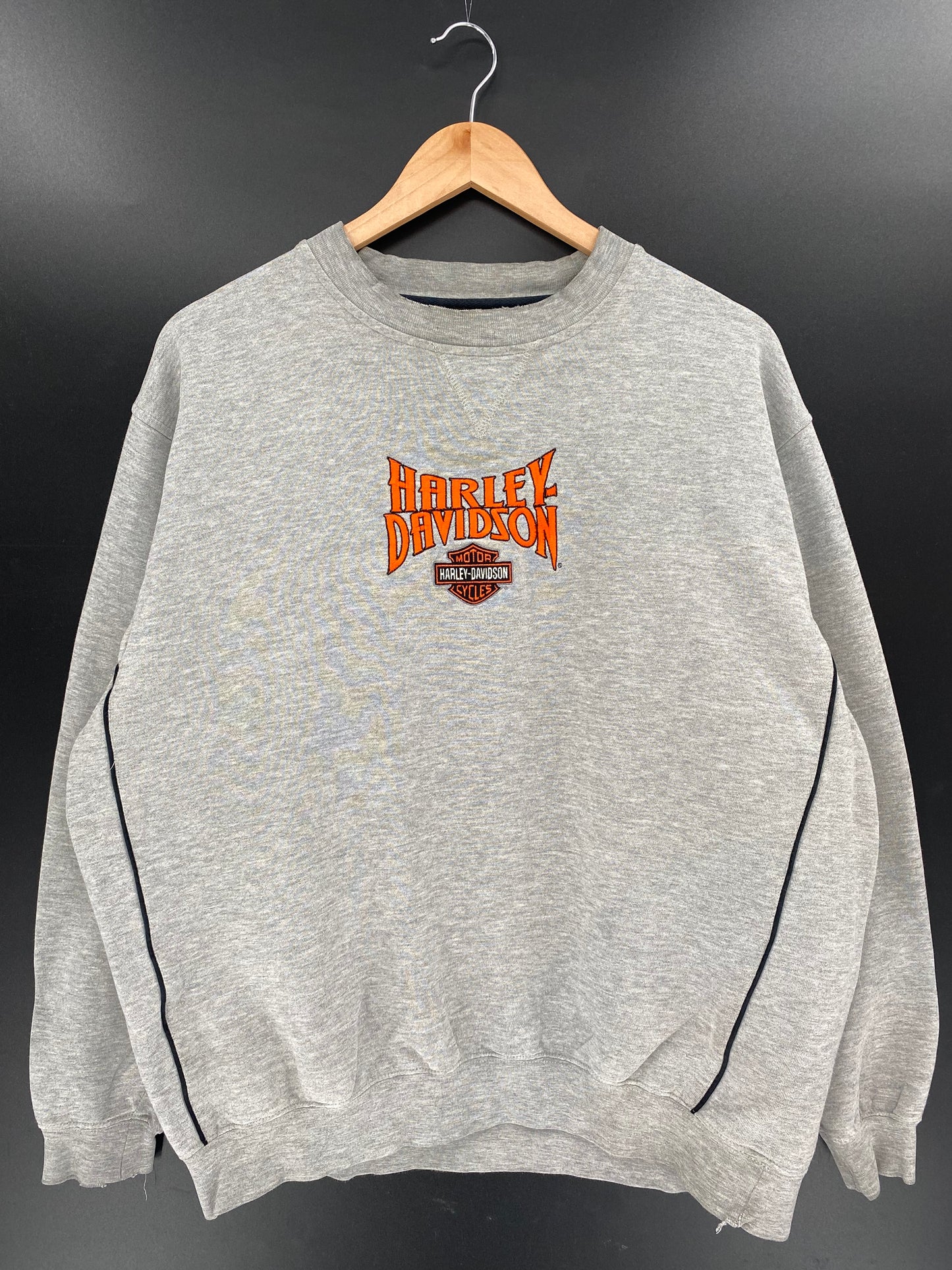 Vintage HARLEY DAVIDSON Size No tag (Approx.L) Sweat-Shirt / K4008