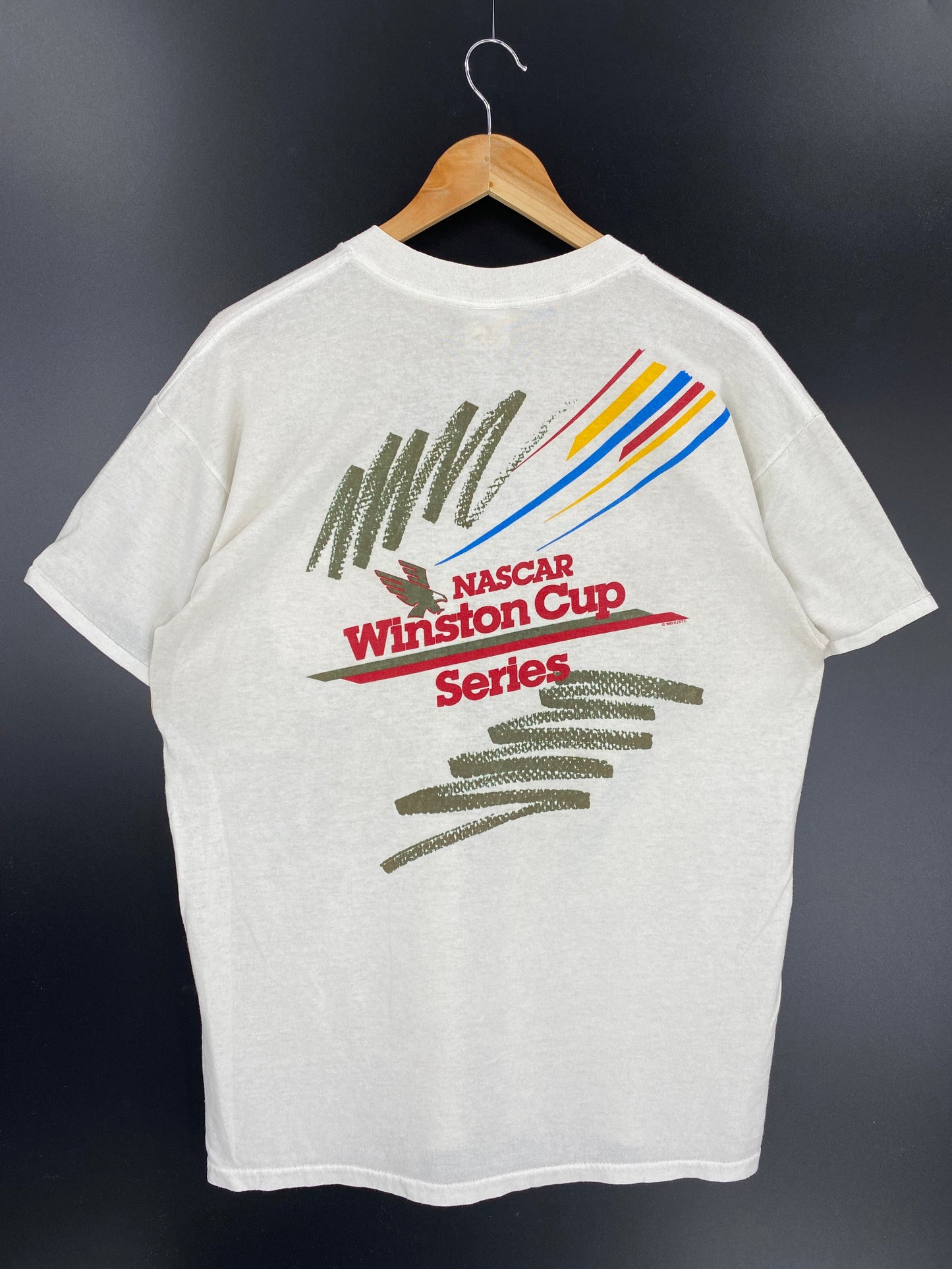 1992 NASCAR WINSTON CUP Made in USA Size XL Vintage Racing T-shirt / K9954