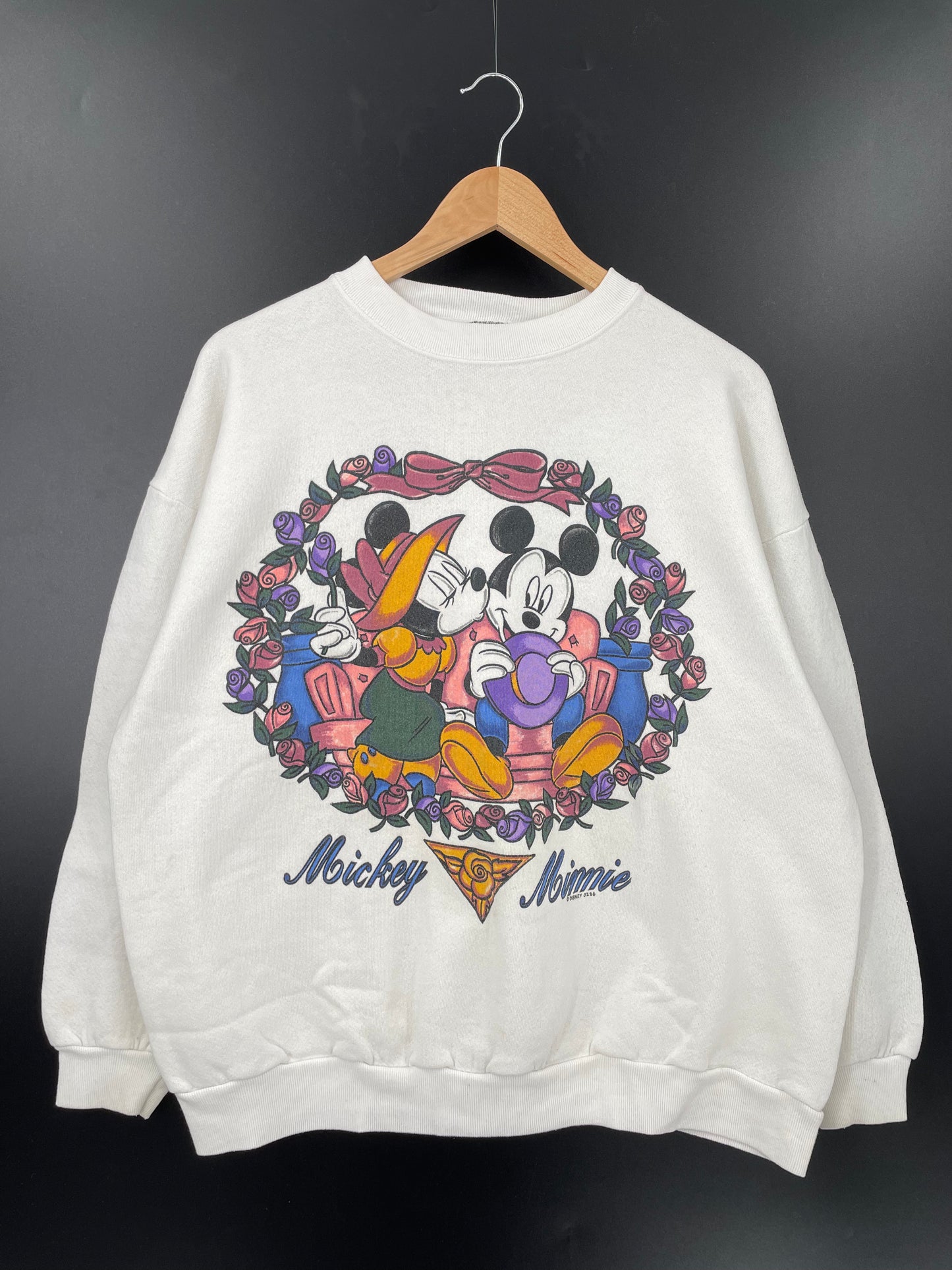 90’s DISNEY MICKEY Made in USA Size XL Vintage Sweat-shirt / K2928