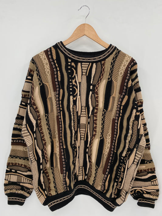 Vintage 3D COOGI- Style Size L Knit Sweater / K2787