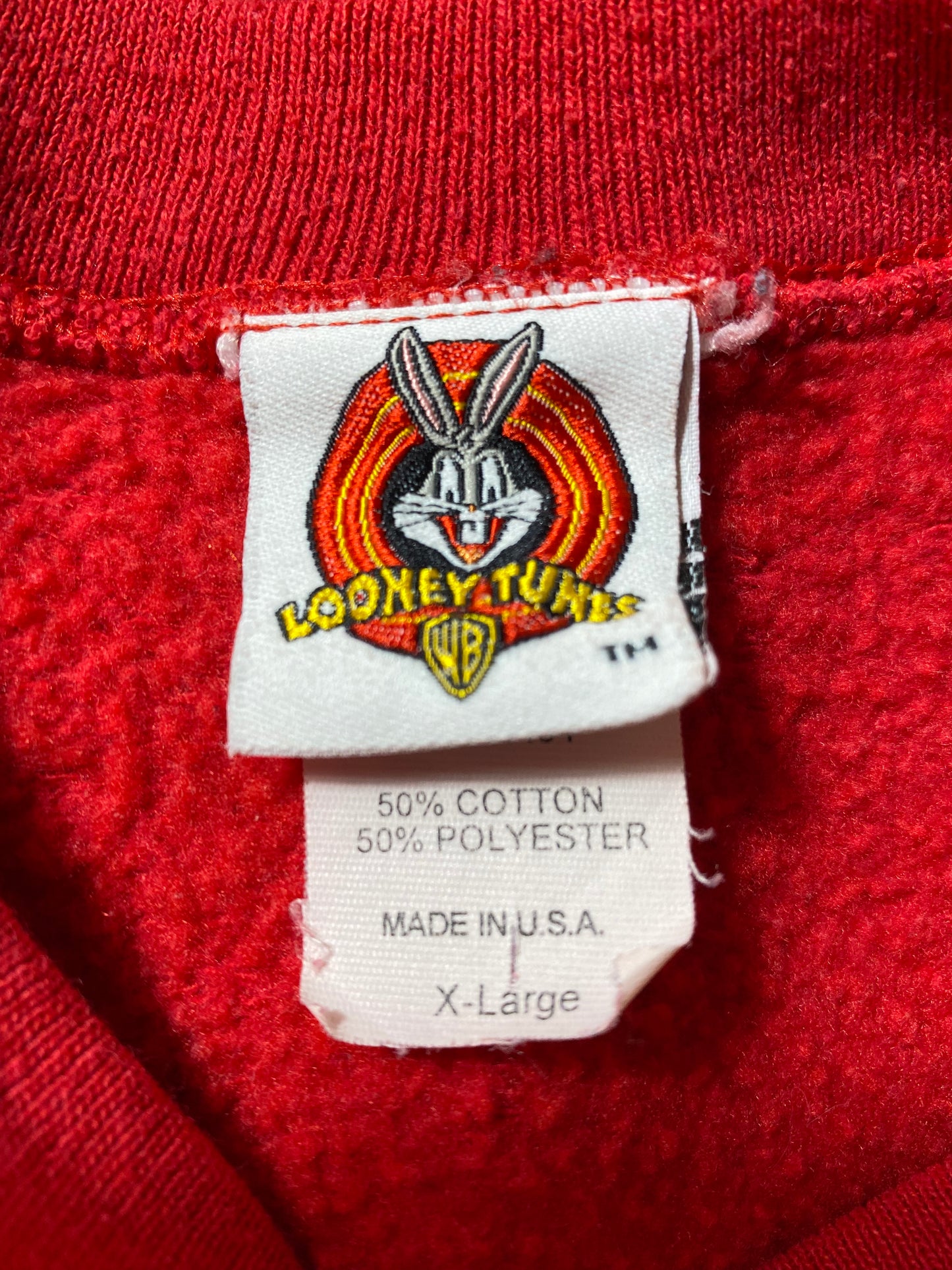 1997' LOONEY TUNES TWEETY Made in USA Size XL Vintage Sweat-Shirt / K1465