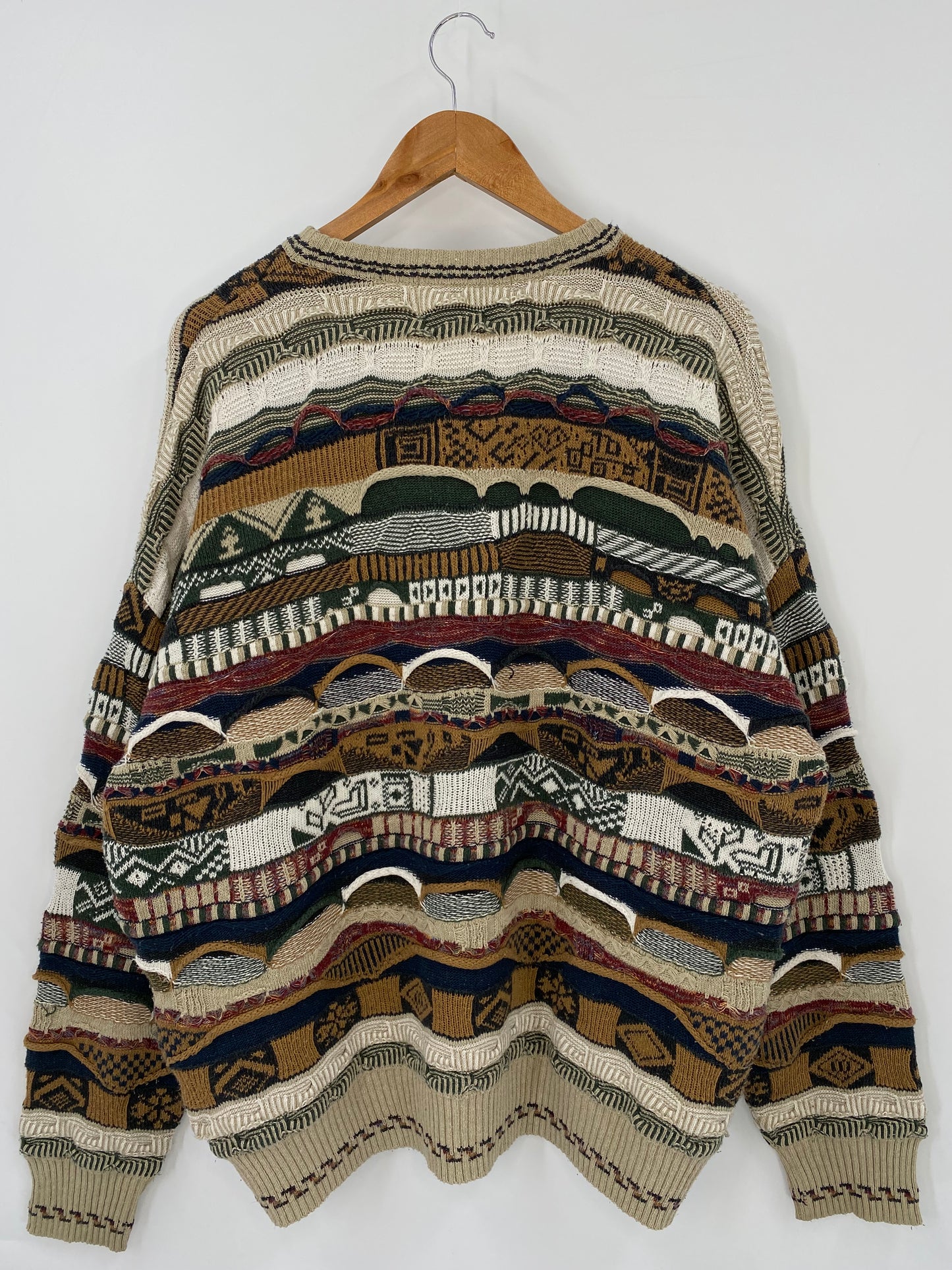 Vintage 3D COOGI- Style Size XL Knit Sweater / K3864
