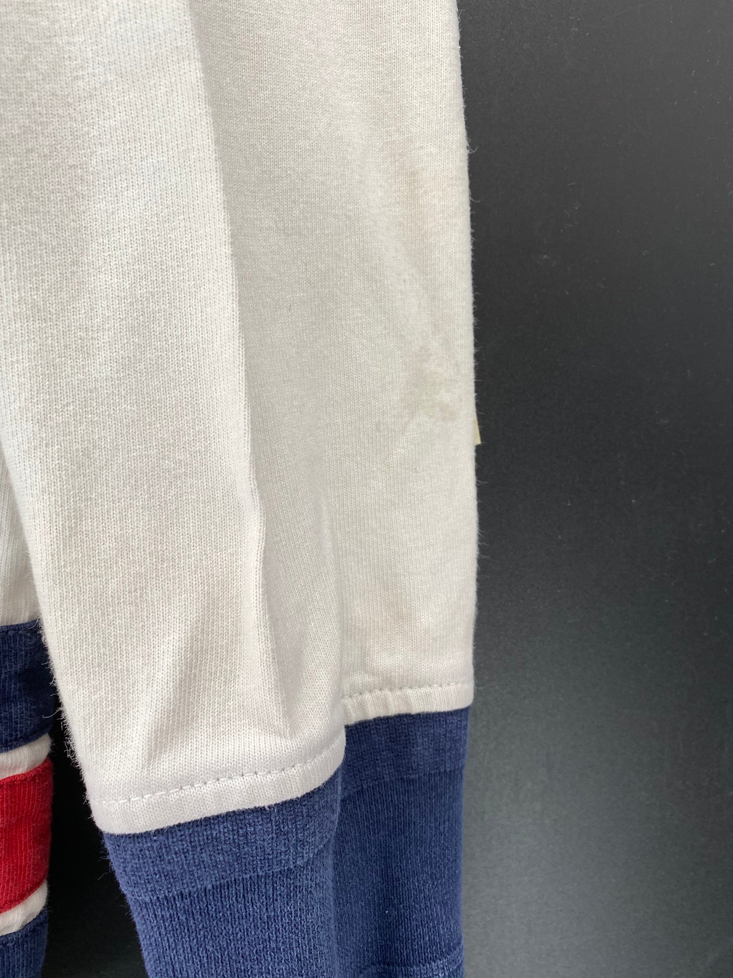 90’s POLO RALPH LAUREN Size M Vintage Hoodie Rugby-Shirt / E4394R