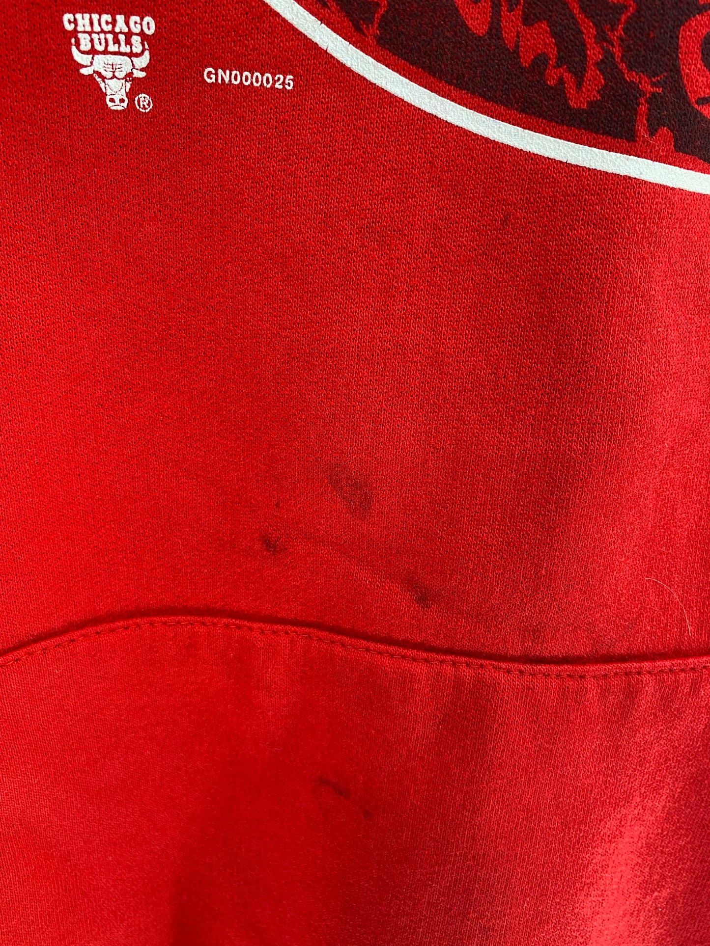 1993 CHICAGO BULLS Made in USA Size XL Vintage NBA Hoodie Sweat-Shirt / K3438