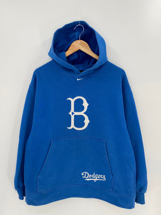 00’ NIKE DODGERS Size M Vintage Hoodie Sweat-shirt / 7928