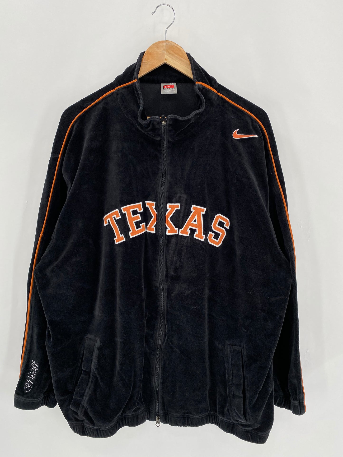 90’s NIKE TEXAS Size XL Vintage Velour Jacket / 6463