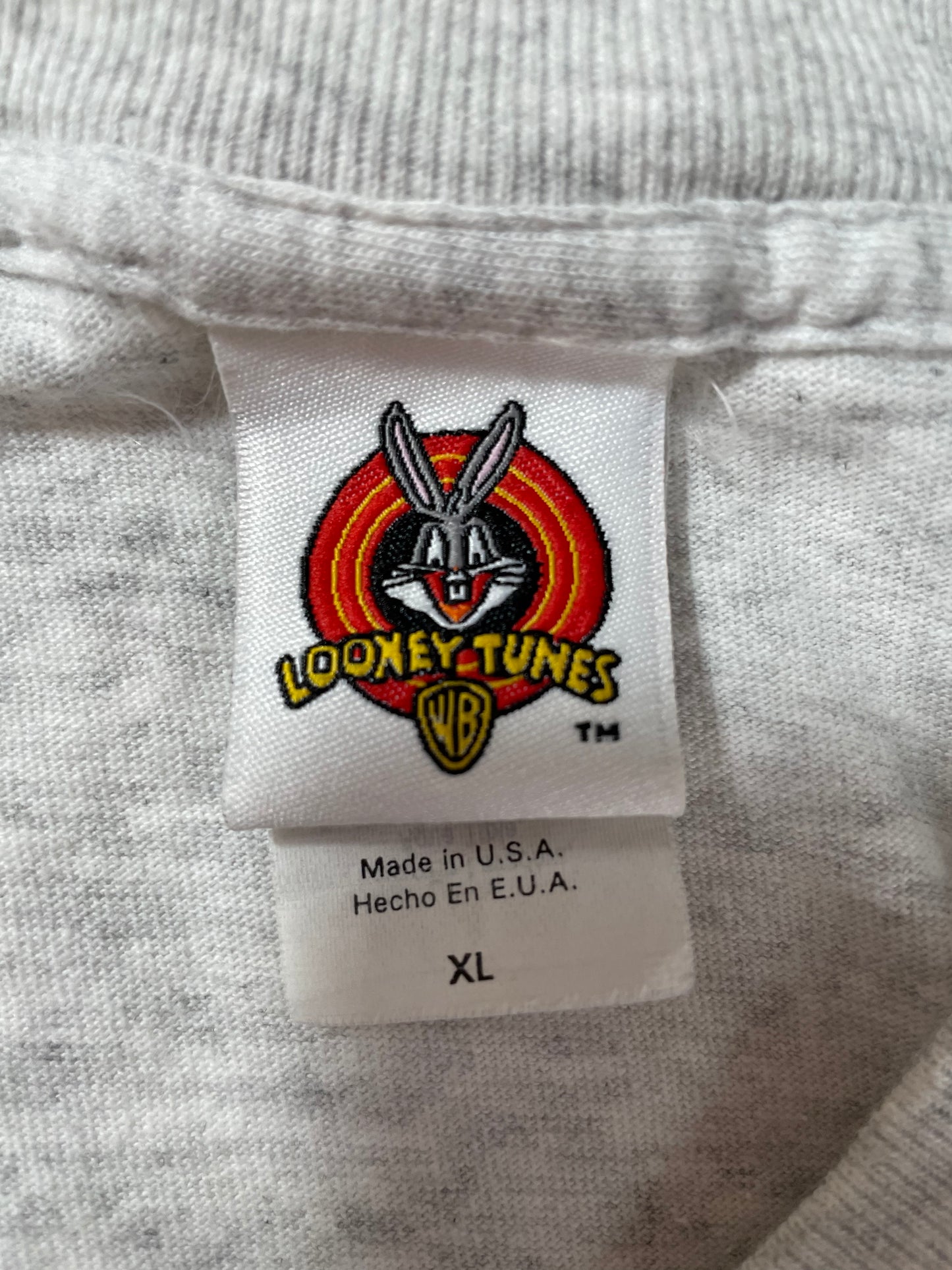 1996 LOONEY TUNES MARVIN Made in USA Size XL Vintage T-Shirts / 9882