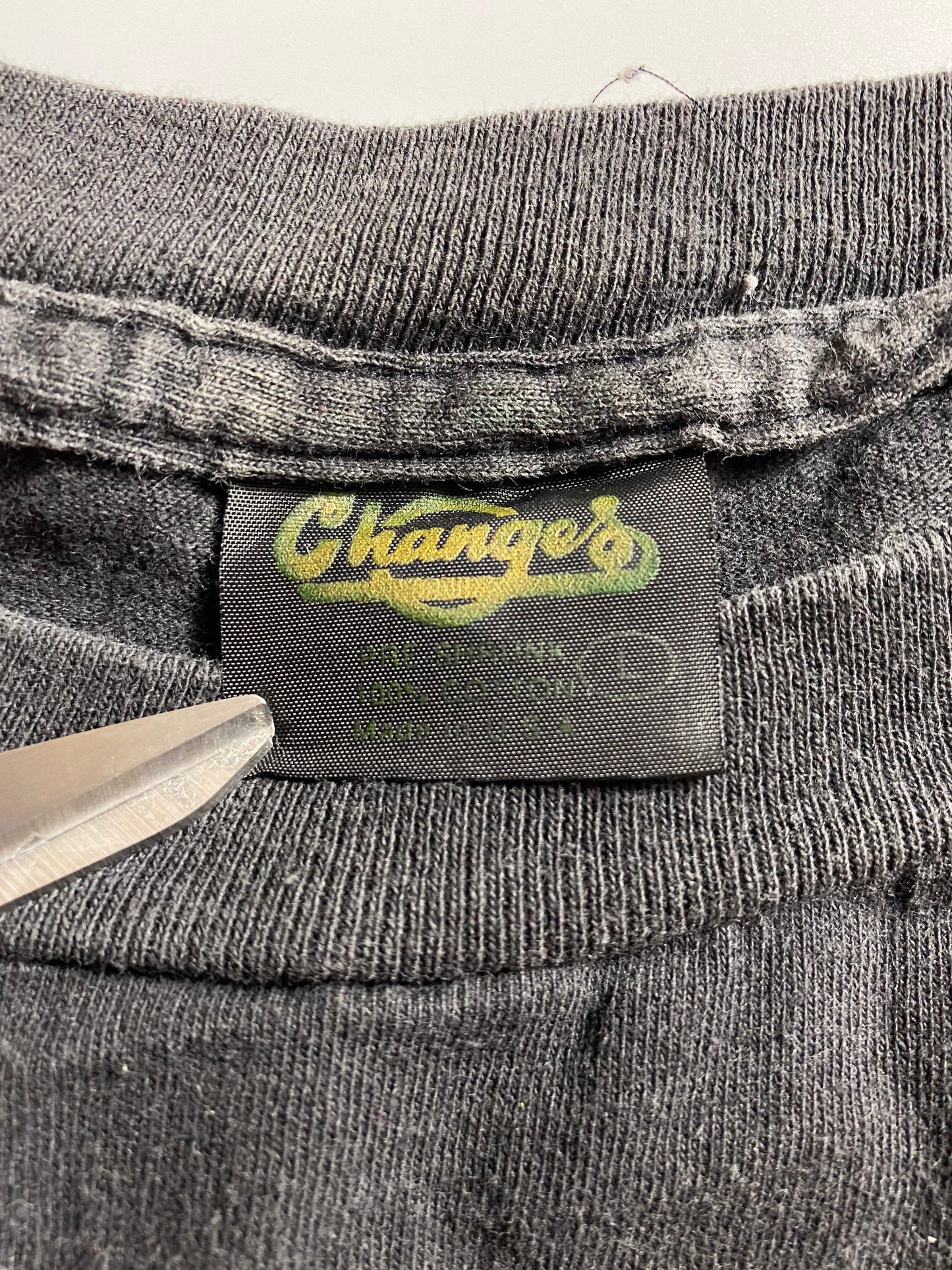 1991 LOONEY TUNES TAZ BRUINS Made in USA Size L Vintage NHL T-Shirt / K1169