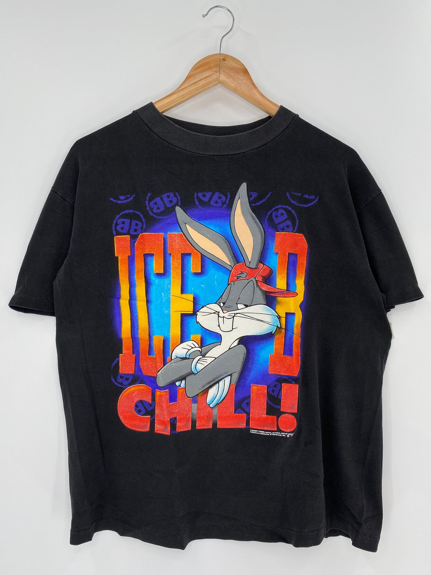 1992' LOONRY TUNES BUGS BUNNY Made in USA Size L Vintage T-Shirt / k108