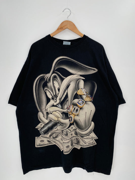00' LOONEY TUNES BUGS BUNNY Size XXXL Vintage T-shirt / E933