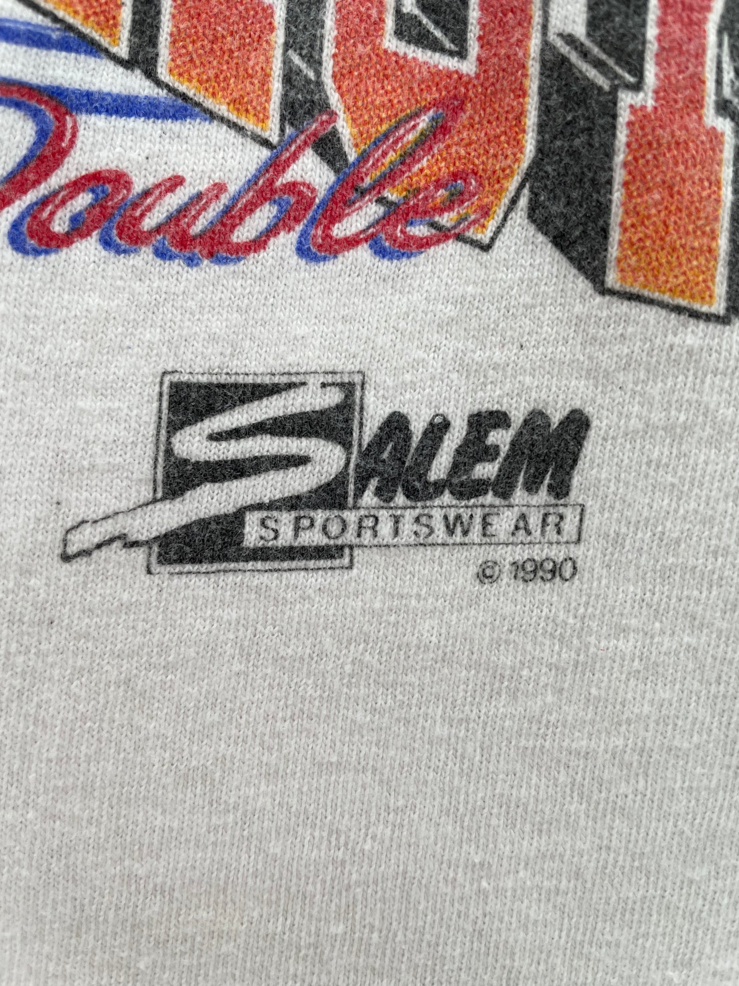 1990' WORLD CHAMPS  Made in USA Size XL Vintage NBA T-Shirt / K1482