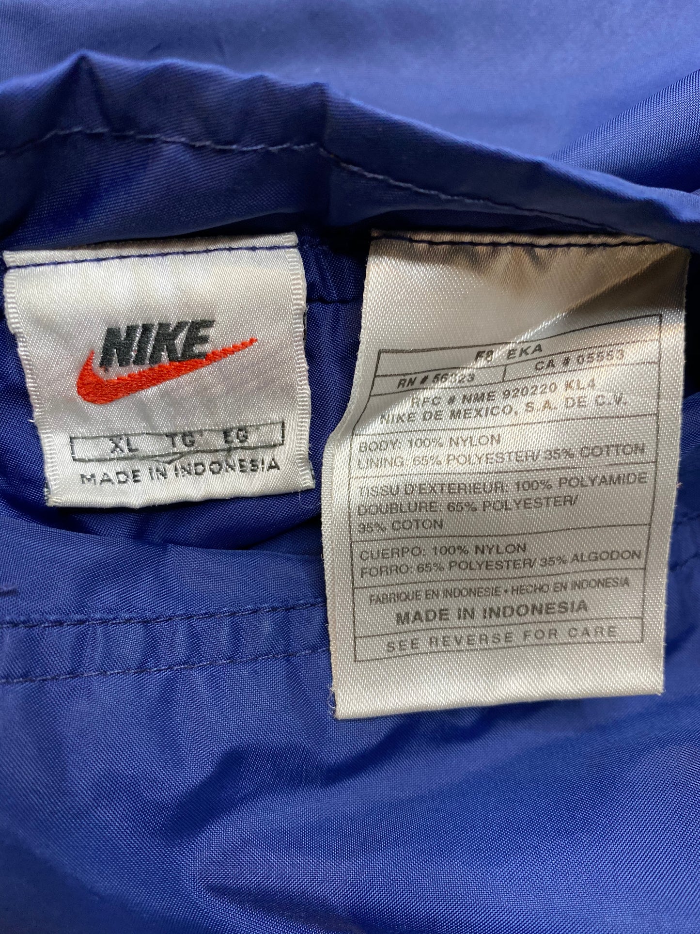 90's NIKE Half-Zip Reversible Vintage Nylon Jacket/ 4909