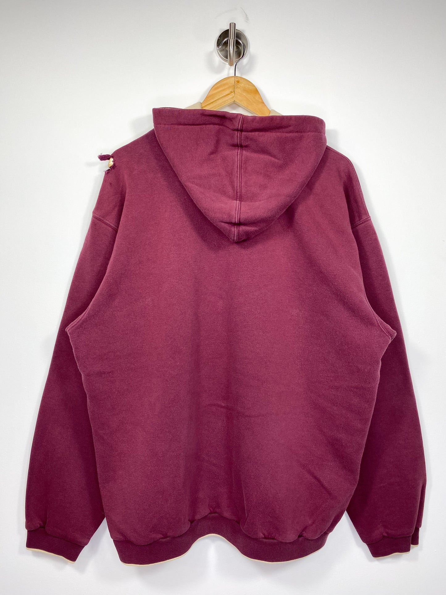00' Nike Mini Swoosh Damage Vintage Hoodie Sweat-Shirt / 4497